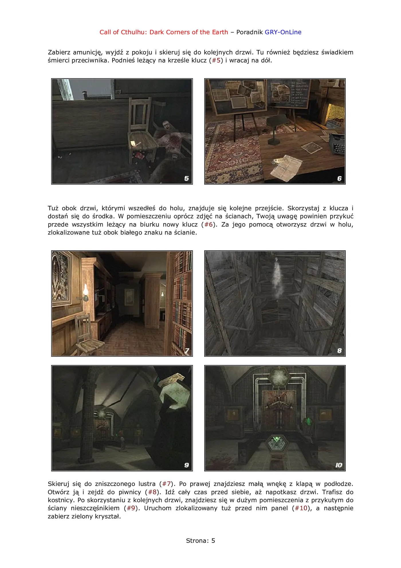 Fragment „Call of Cthulhu: Mroczne Zakątki Świata - poradnik do gry” — strona 6 z 8