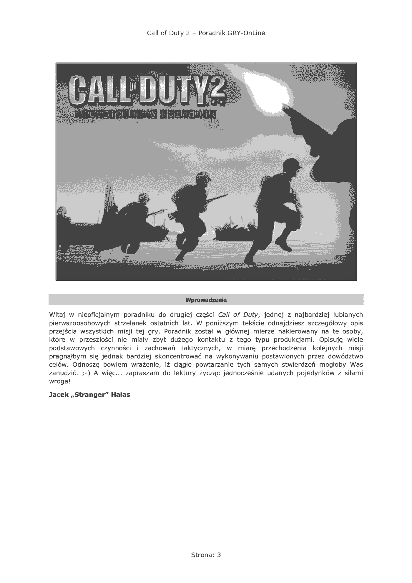 Fragment „Call of Duty 2 - poradnik do gry” — strona 4 z 8