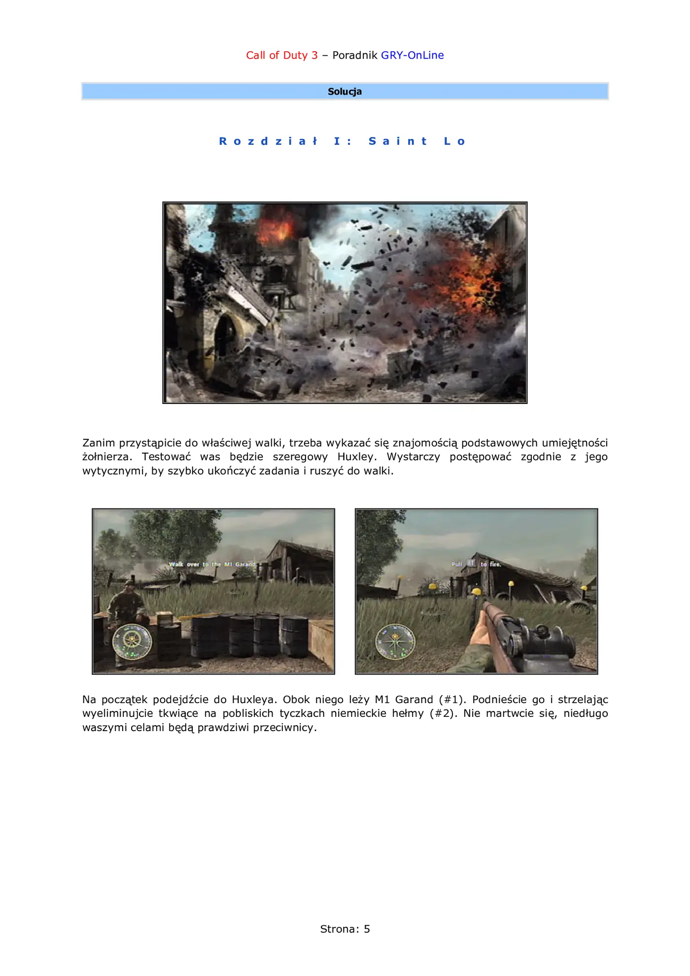 Fragment „Call of Duty 3 - poradnik do gry” — strona 6 z 8
