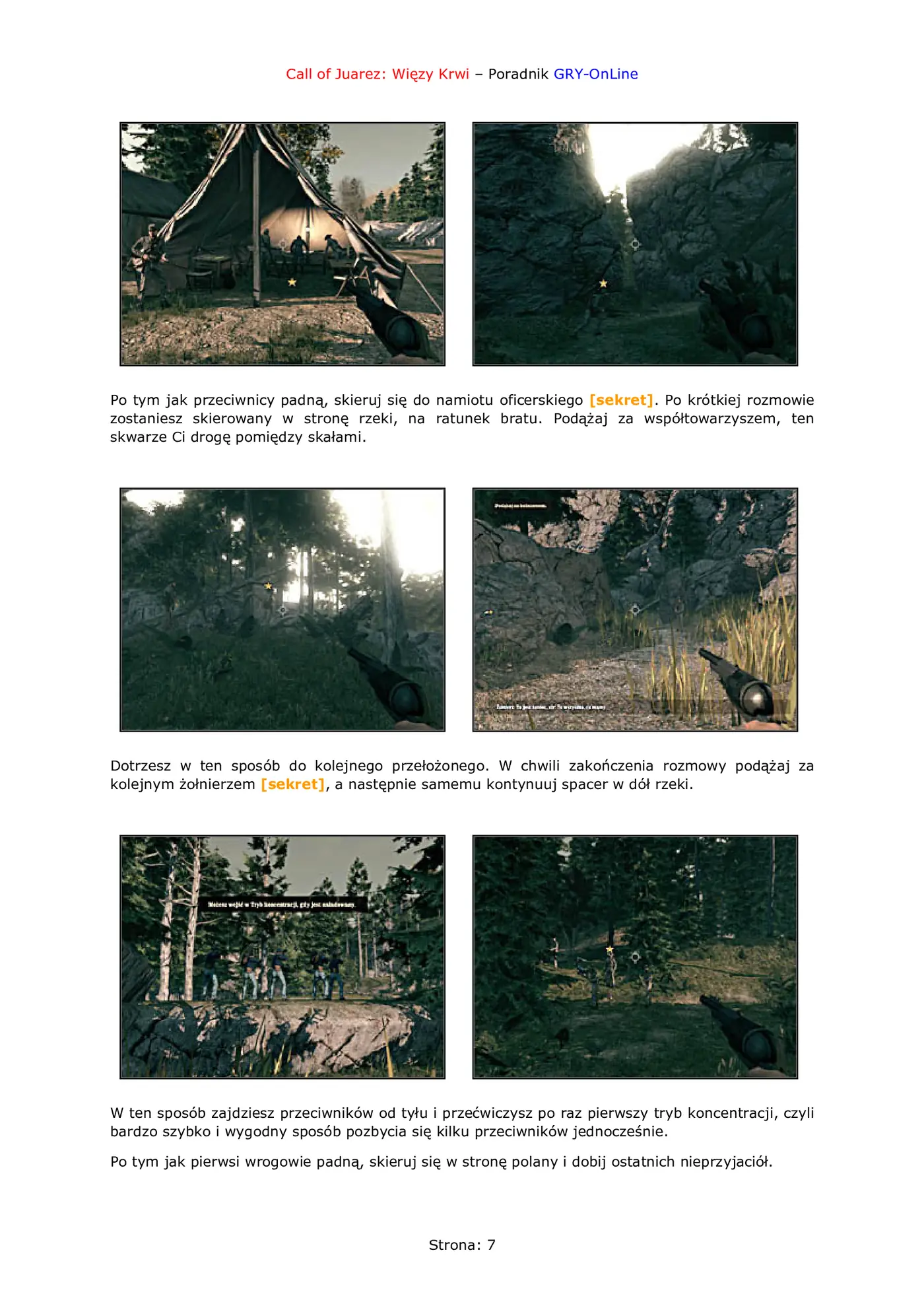 Fragment „Call of Juarez: Więzy Krwi - poradnik do gry” — strona 8 z 8