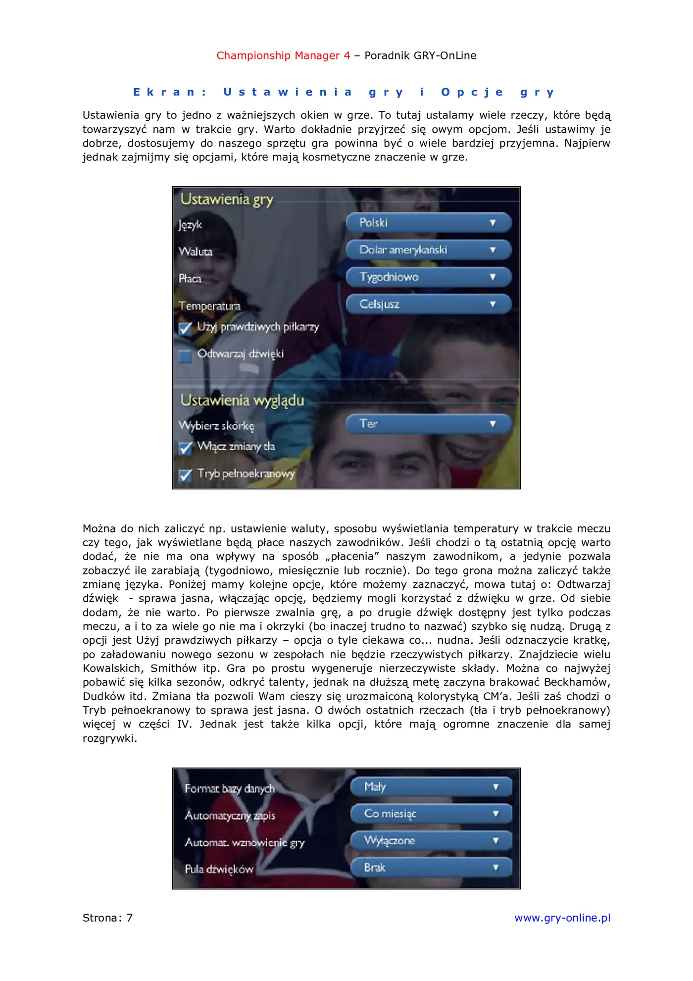 Fragment „Championship Manager 4 - poradnik do gry” — strona 8 z 8