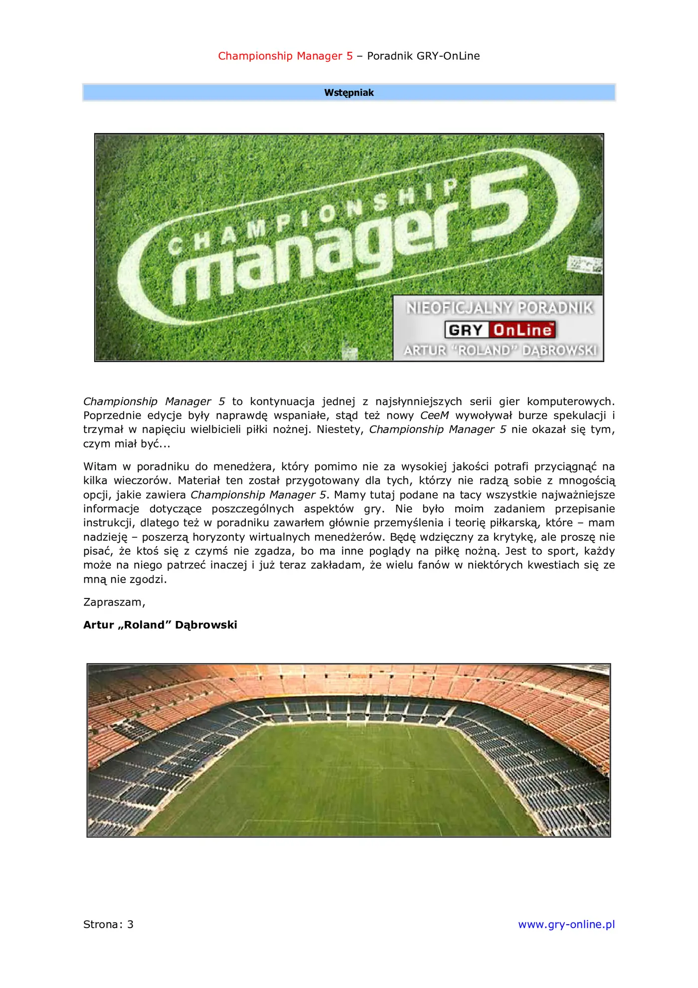 Fragment „Championship Manager 5 - poradnik do gry” — strona 4 z 8