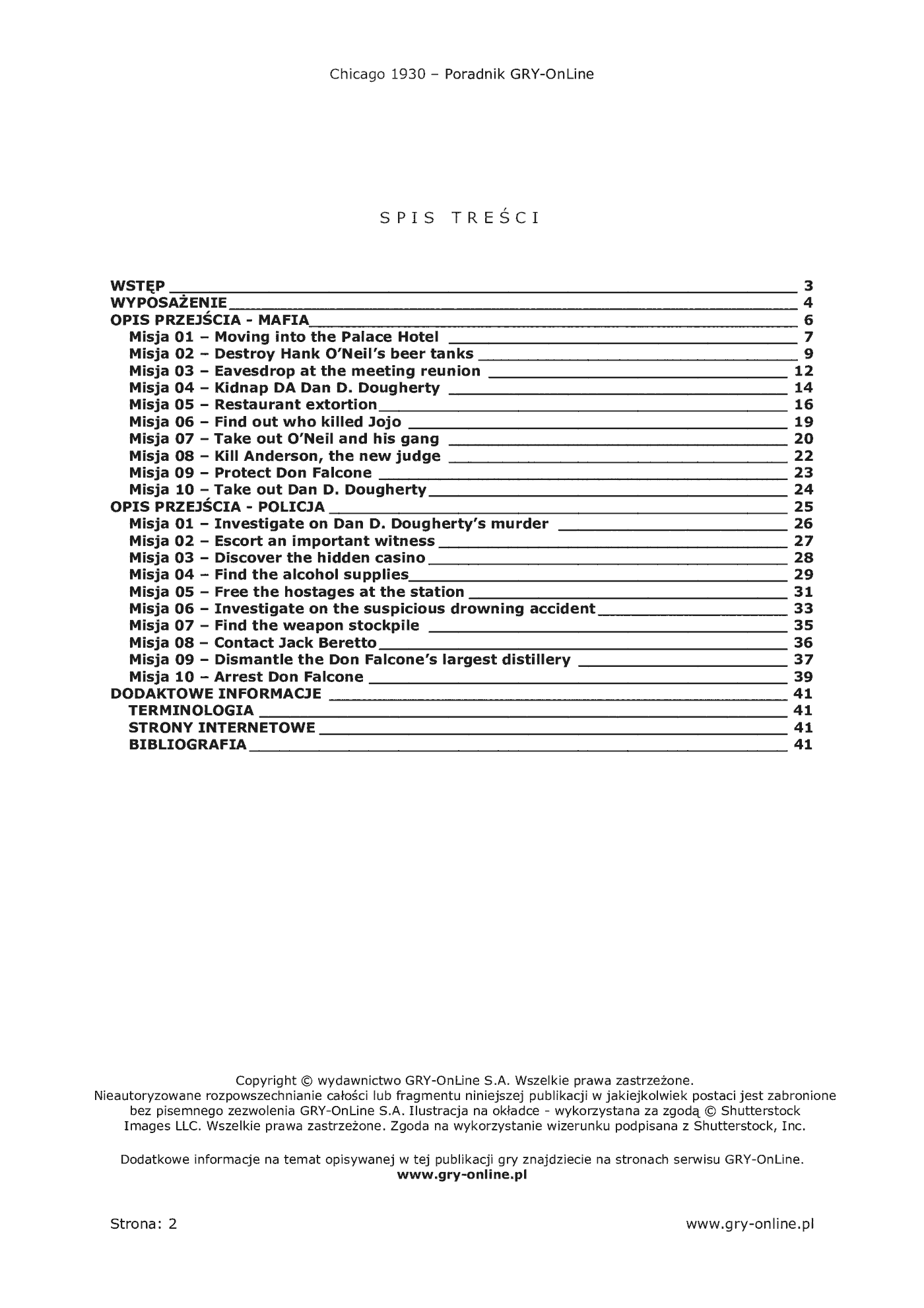 Fragment „Chicago 1930 - poradnik do gry” — strona 3 z 8