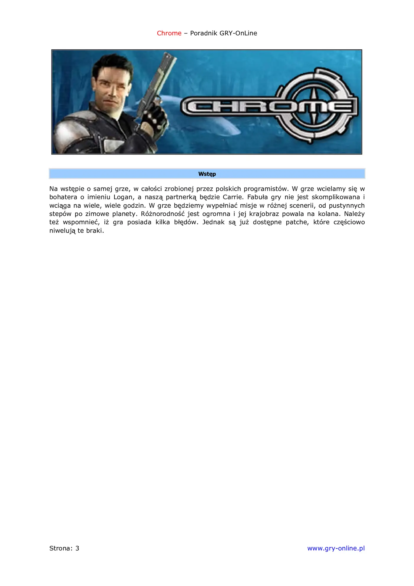 Fragment „Chrome - poradnik do gry” — strona 4 z 8