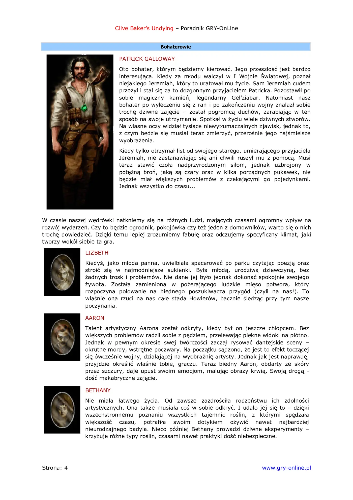 Fragment „Clive Barker's Undying - poradnik do gry” — strona 5 z 8
