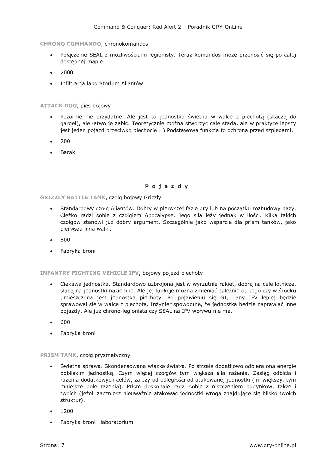 Fragment „Command Conquer: Red Alert 2 - poradnik do gry” — strona 8 z 8