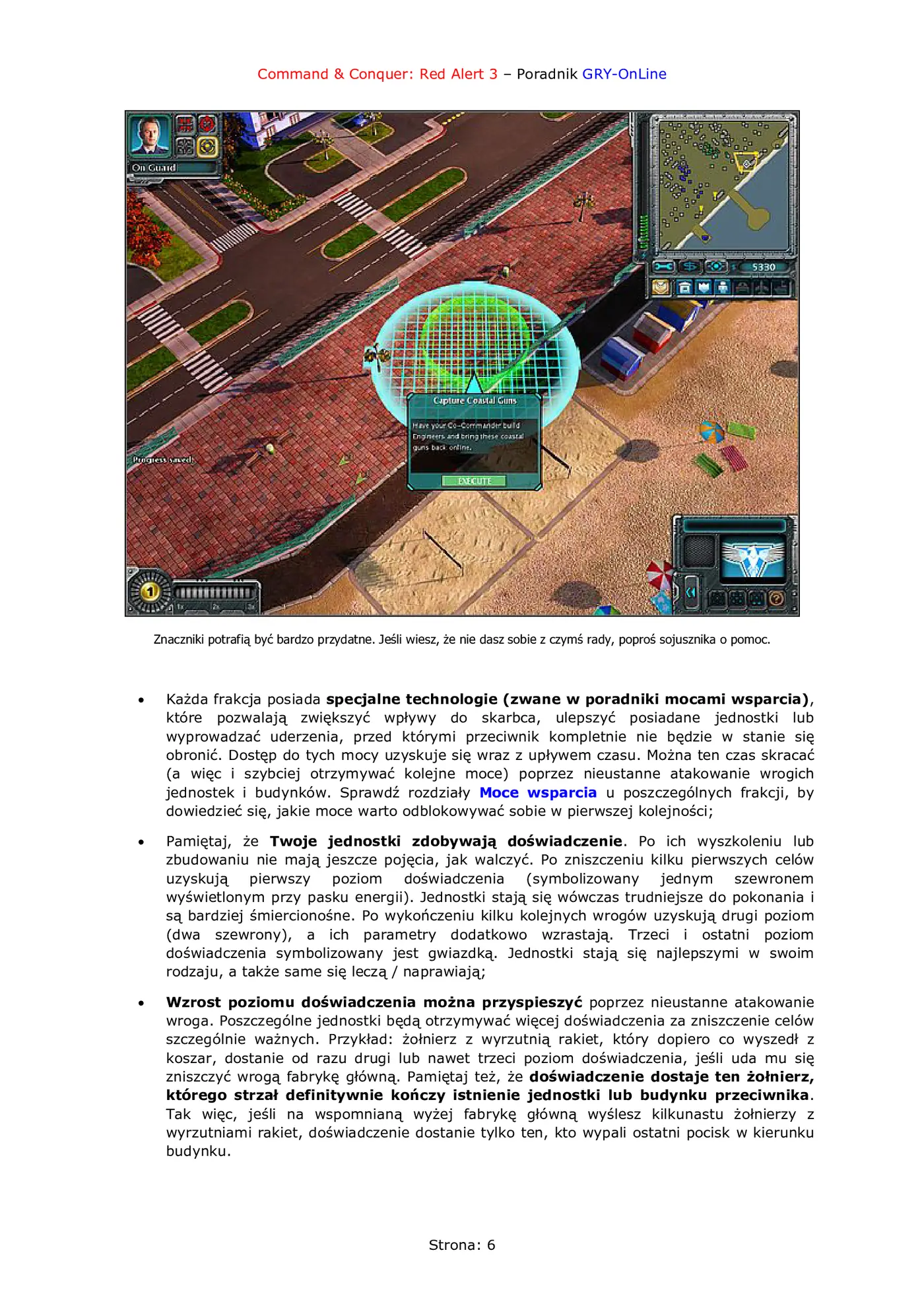 Fragment „Command Conquer: Red Alert 3 - poradnik do gry” — strona 7 z 8
