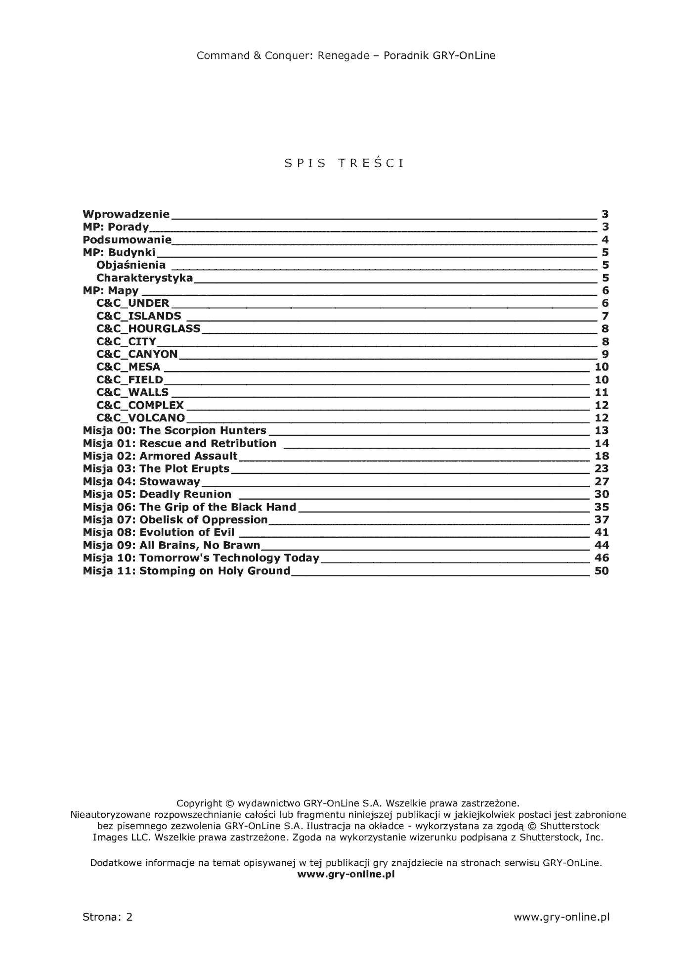 Fragment „Command Conquer: Renegade - poradnik do gry” — strona 3 z 8