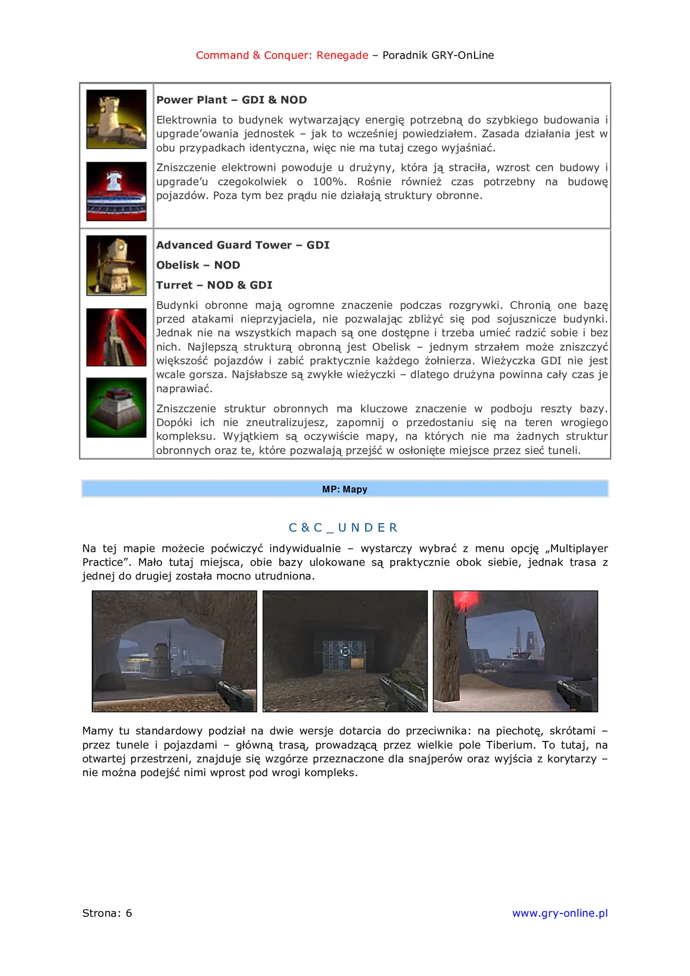 Fragment „Command Conquer: Renegade - poradnik do gry” — strona 7 z 8