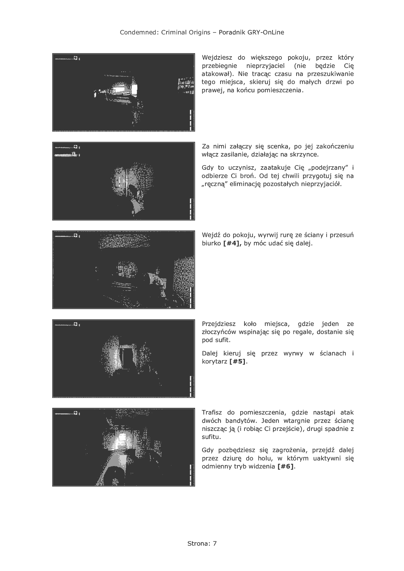 Fragment „Condemned: Criminal Origins - poradnik do gry” — strona 8 z 8