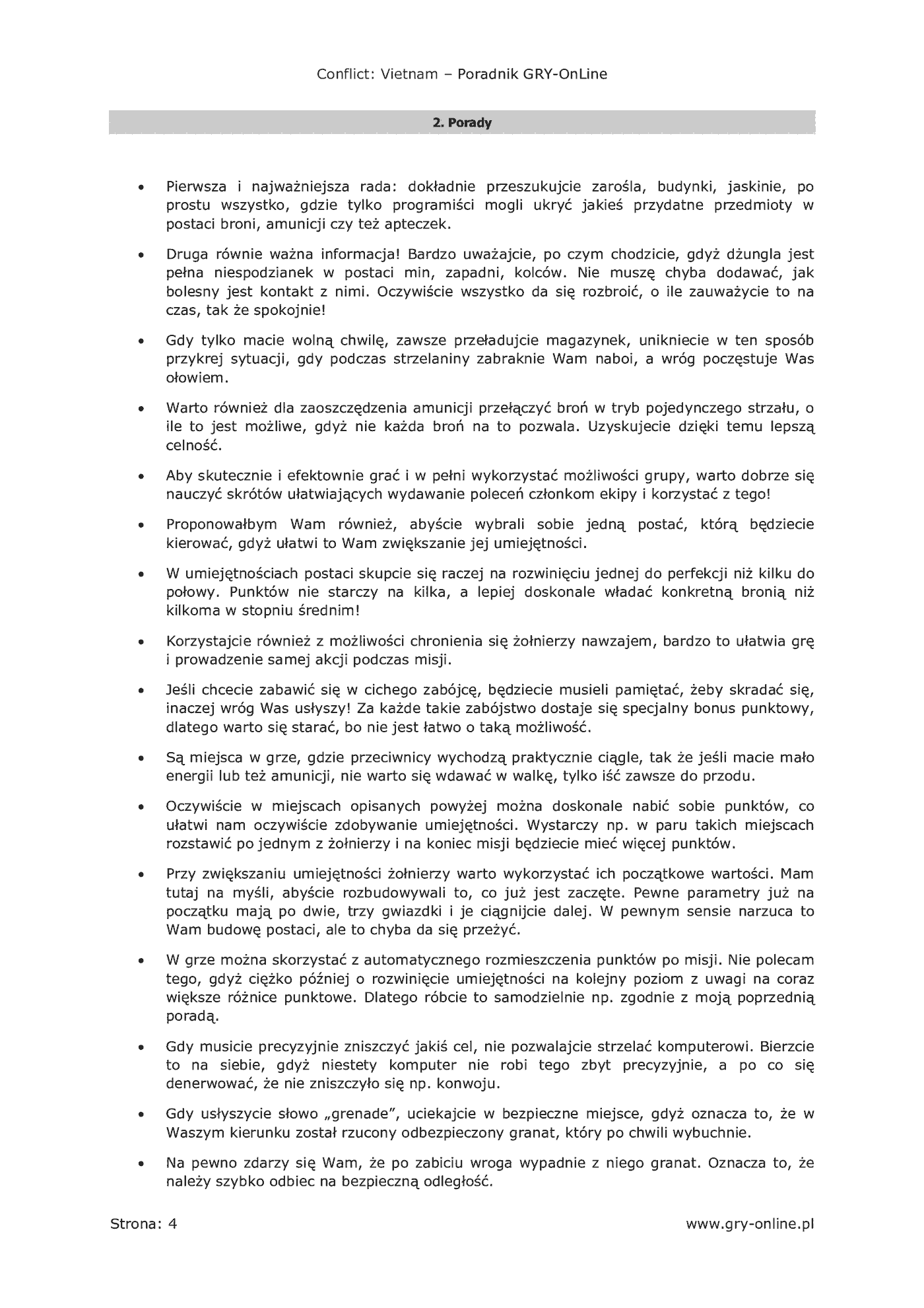 Fragment „Conflict: Vietnam - poradnik do gry” — strona 5 z 8