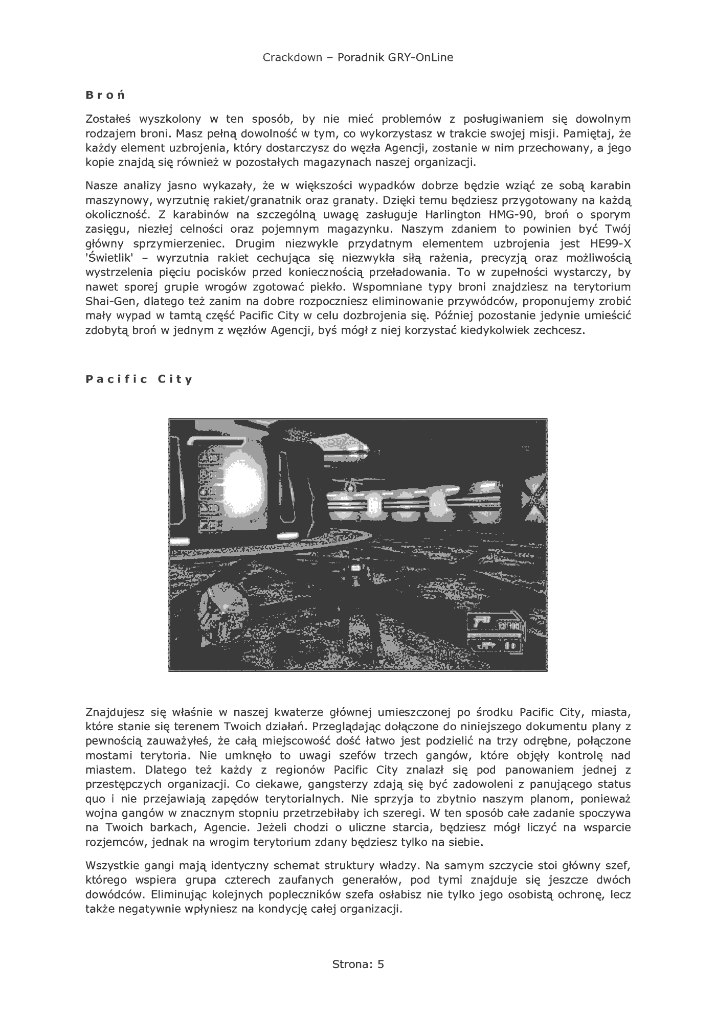 Fragment „Crackdown - poradnik do gry” — strona 6 z 8