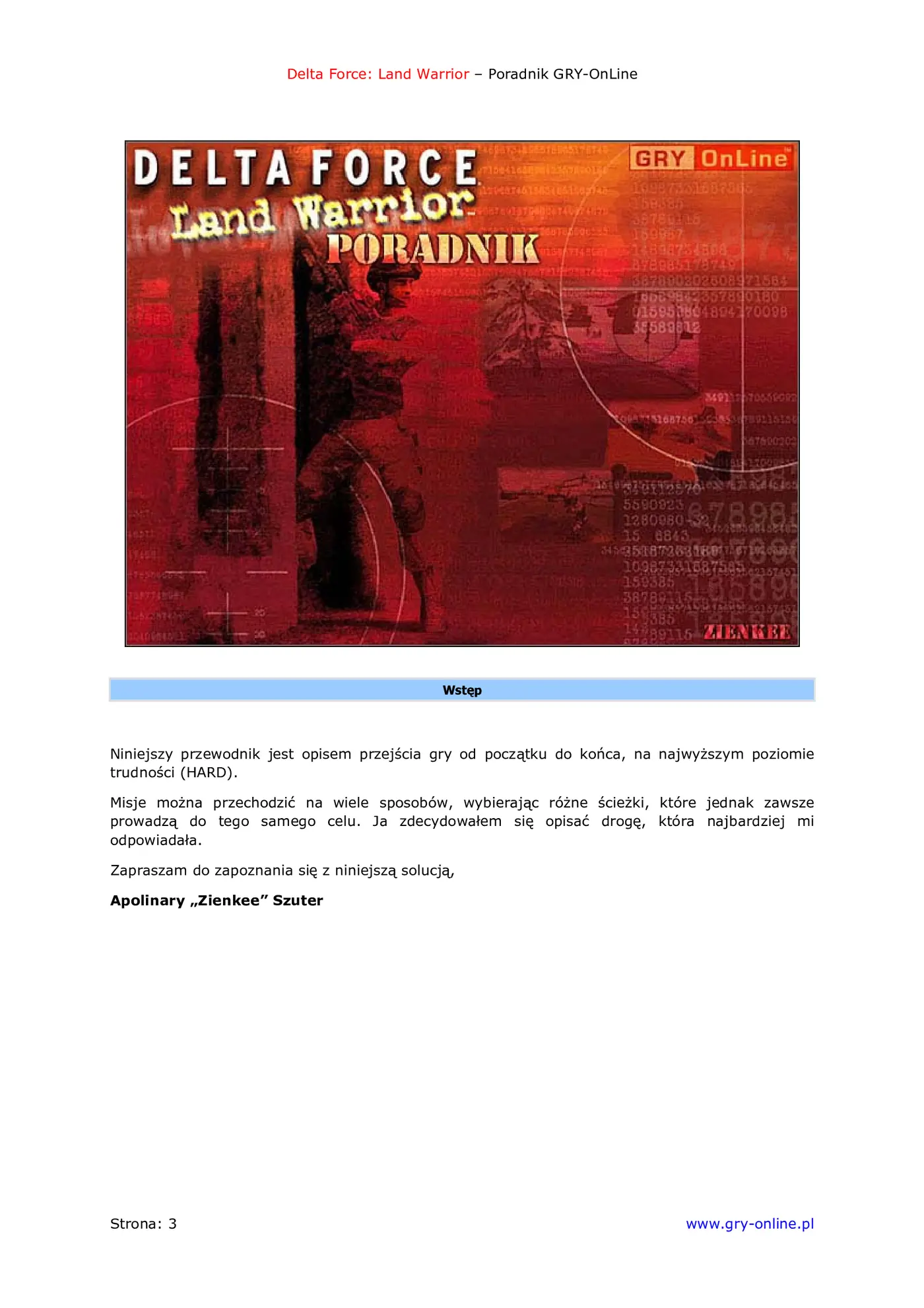 Fragment „Delta Force: Land Warrior - poradnik do gry” — strona 4 z 8