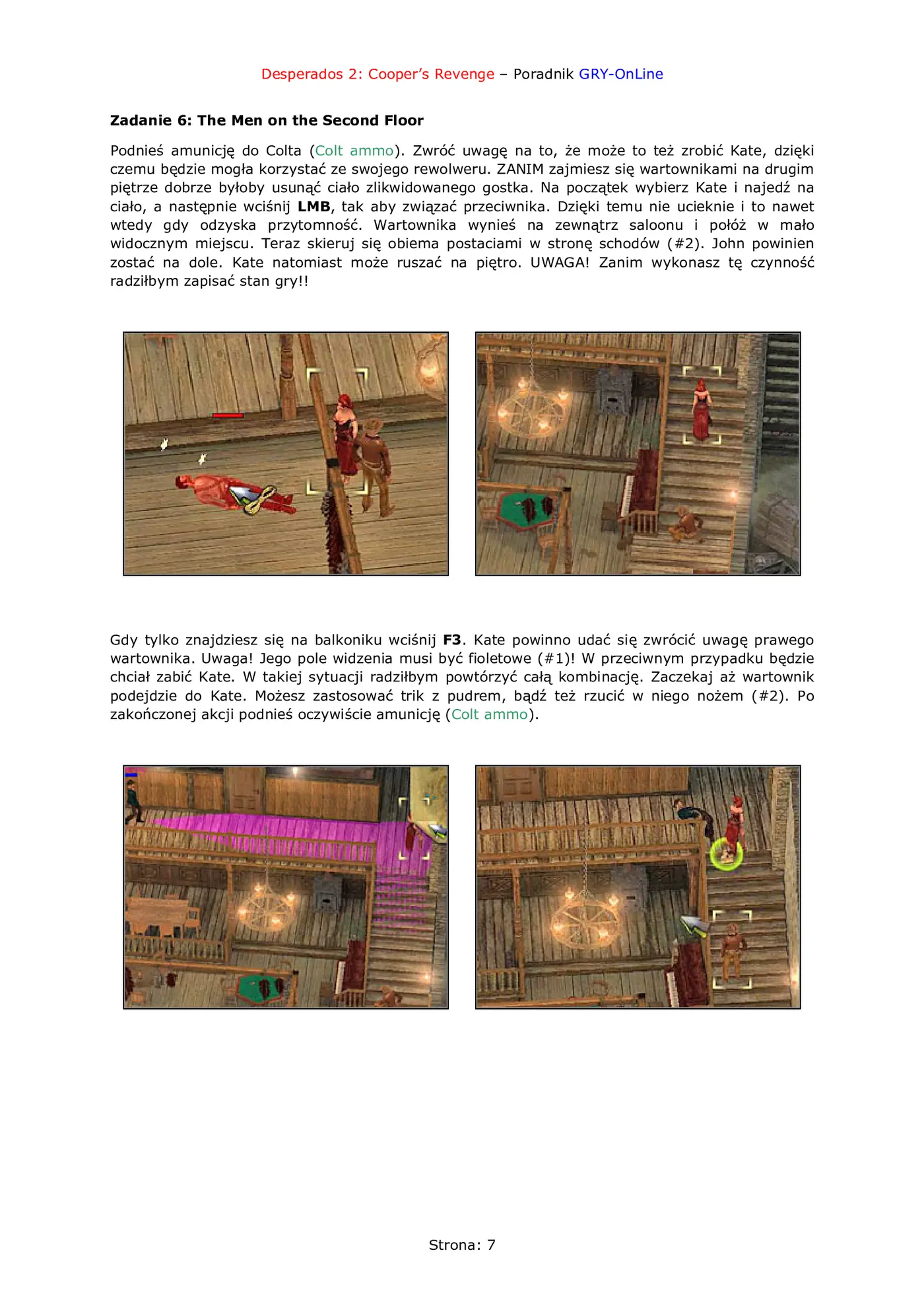 Fragment „Desperados 2: Cooper's Revenge - poradnik do gry” — strona 8 z 8