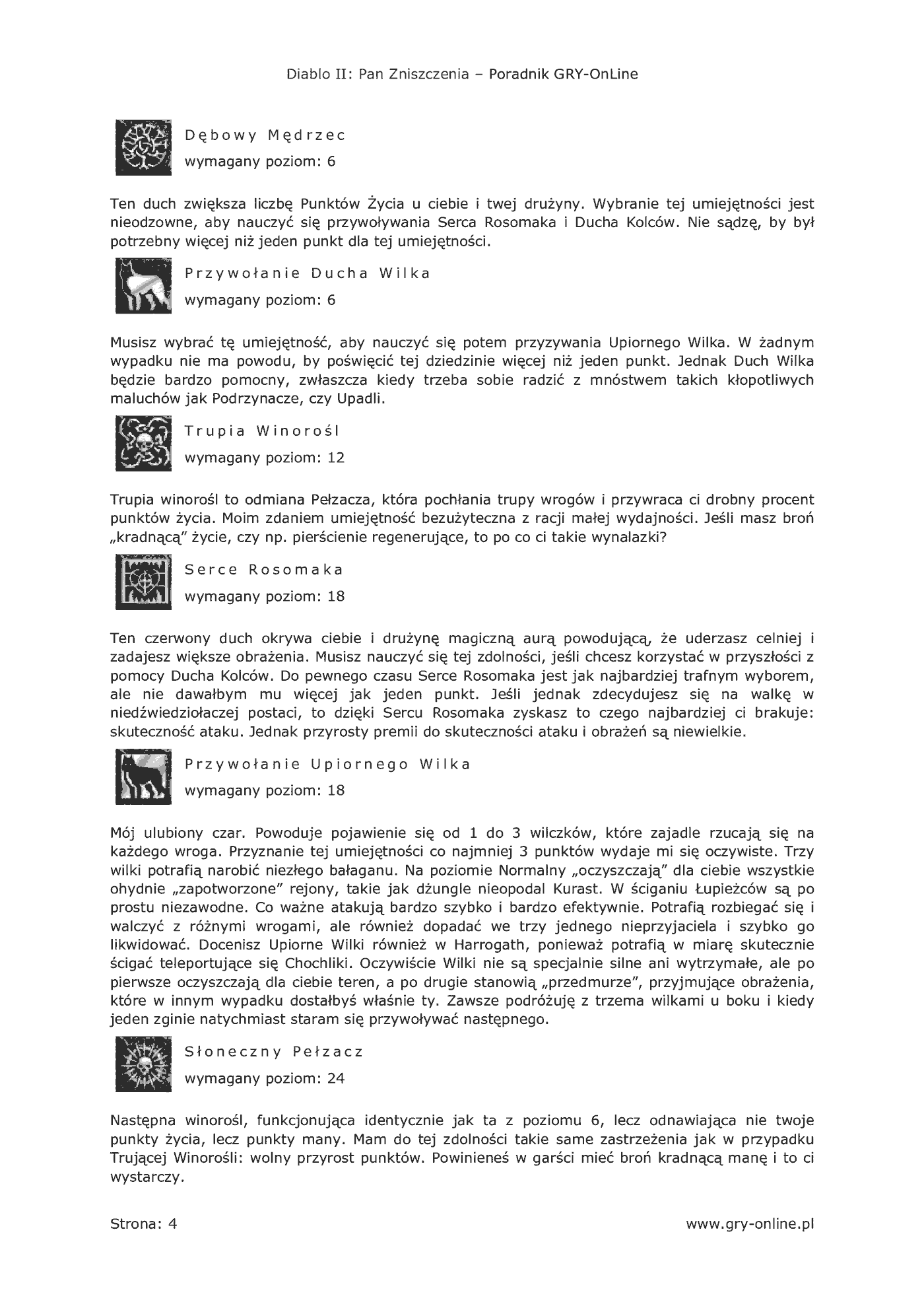 Fragment „Diablo II: Pan Zniszczenia - poradnik do gry” — strona 5 z 8