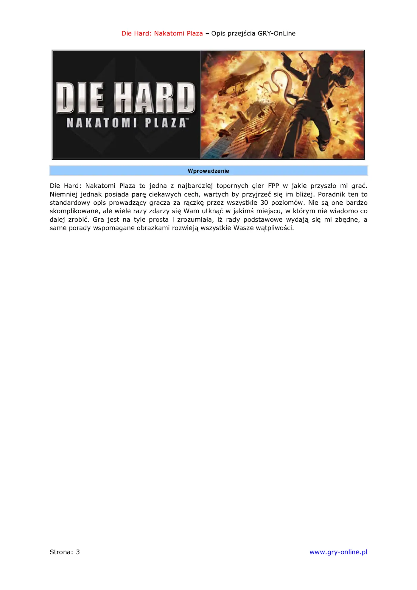 Fragment „Die Hard: Nakatomi Plaza - poradnik do gry” — strona 4 z 8