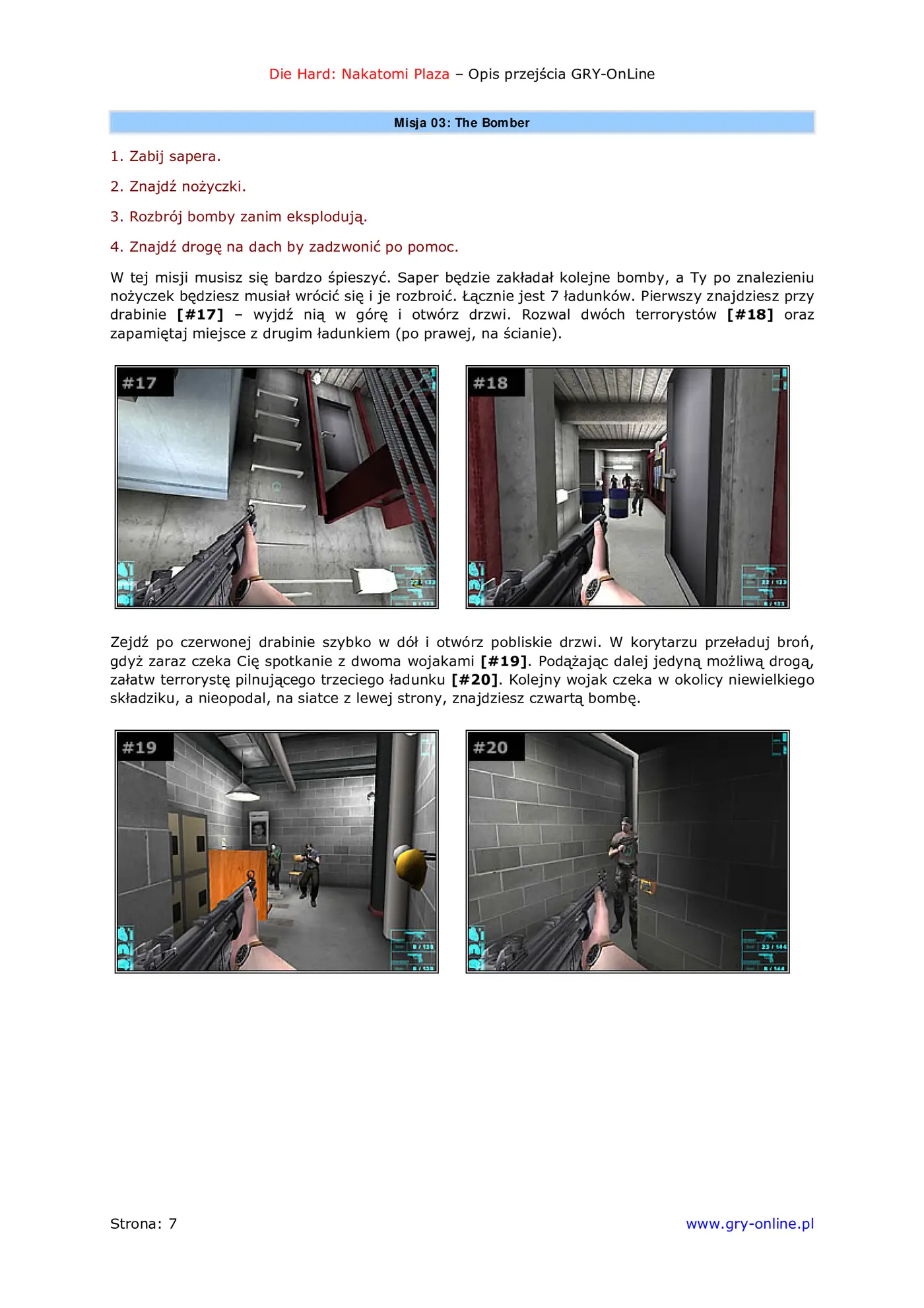 Fragment „Die Hard: Nakatomi Plaza - poradnik do gry” — strona 8 z 8