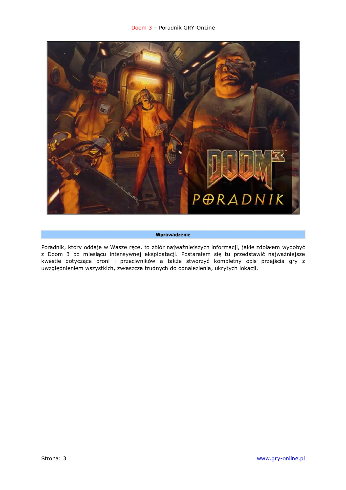 Fragment „Doom III - poradnik do gry” — strona 4 z 8