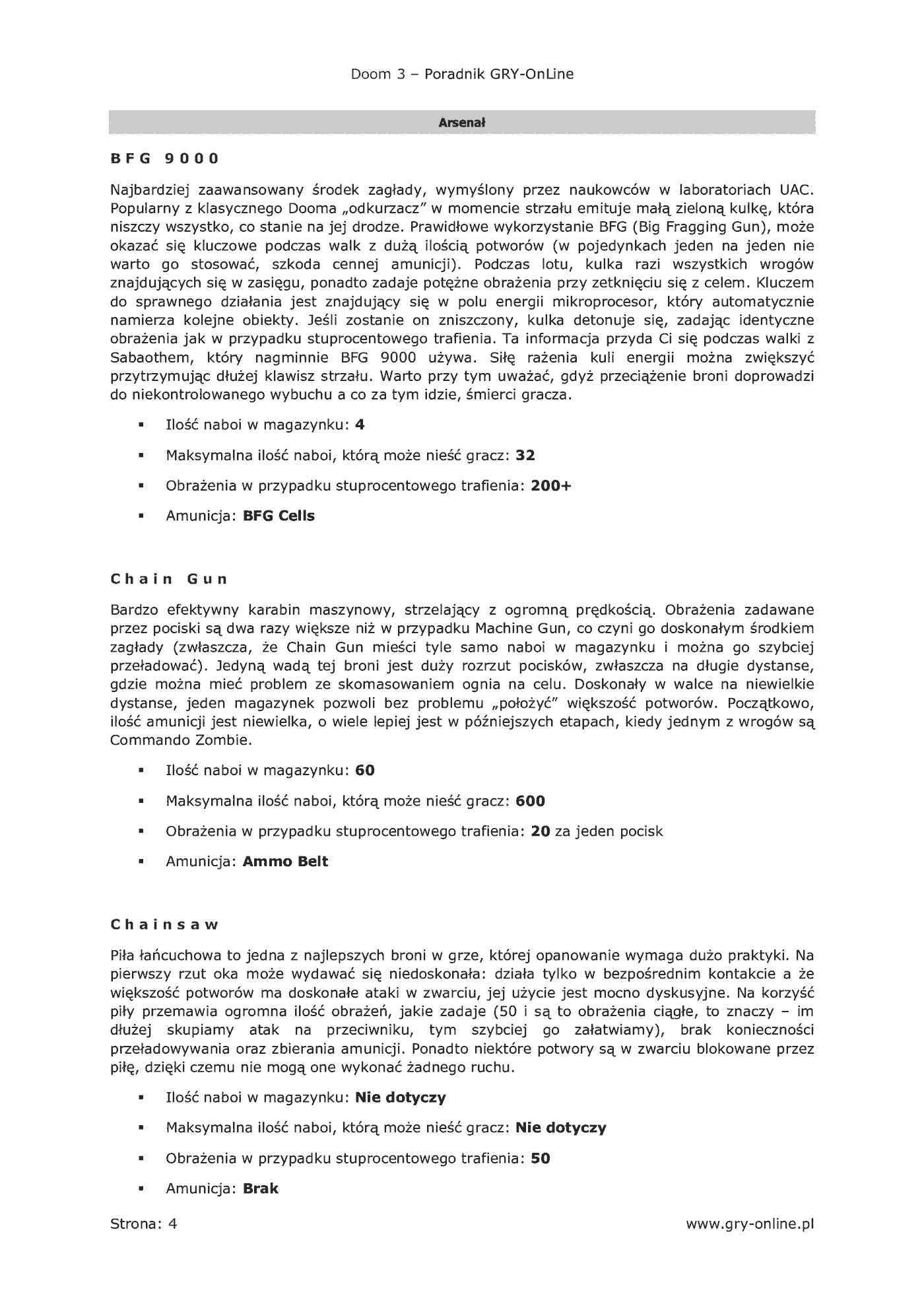 Fragment „Doom III - poradnik do gry” — strona 5 z 8
