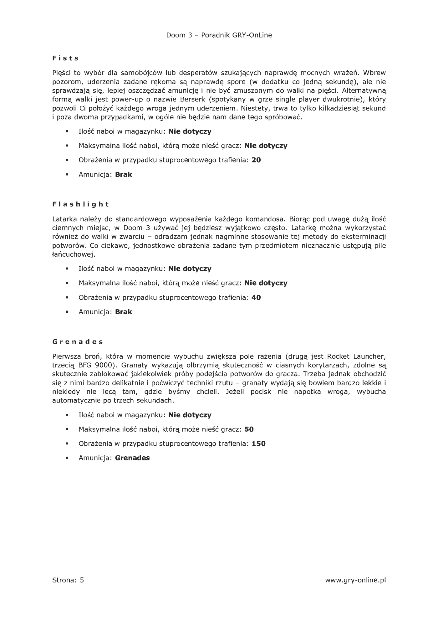 Fragment „Doom III - poradnik do gry” — strona 6 z 8