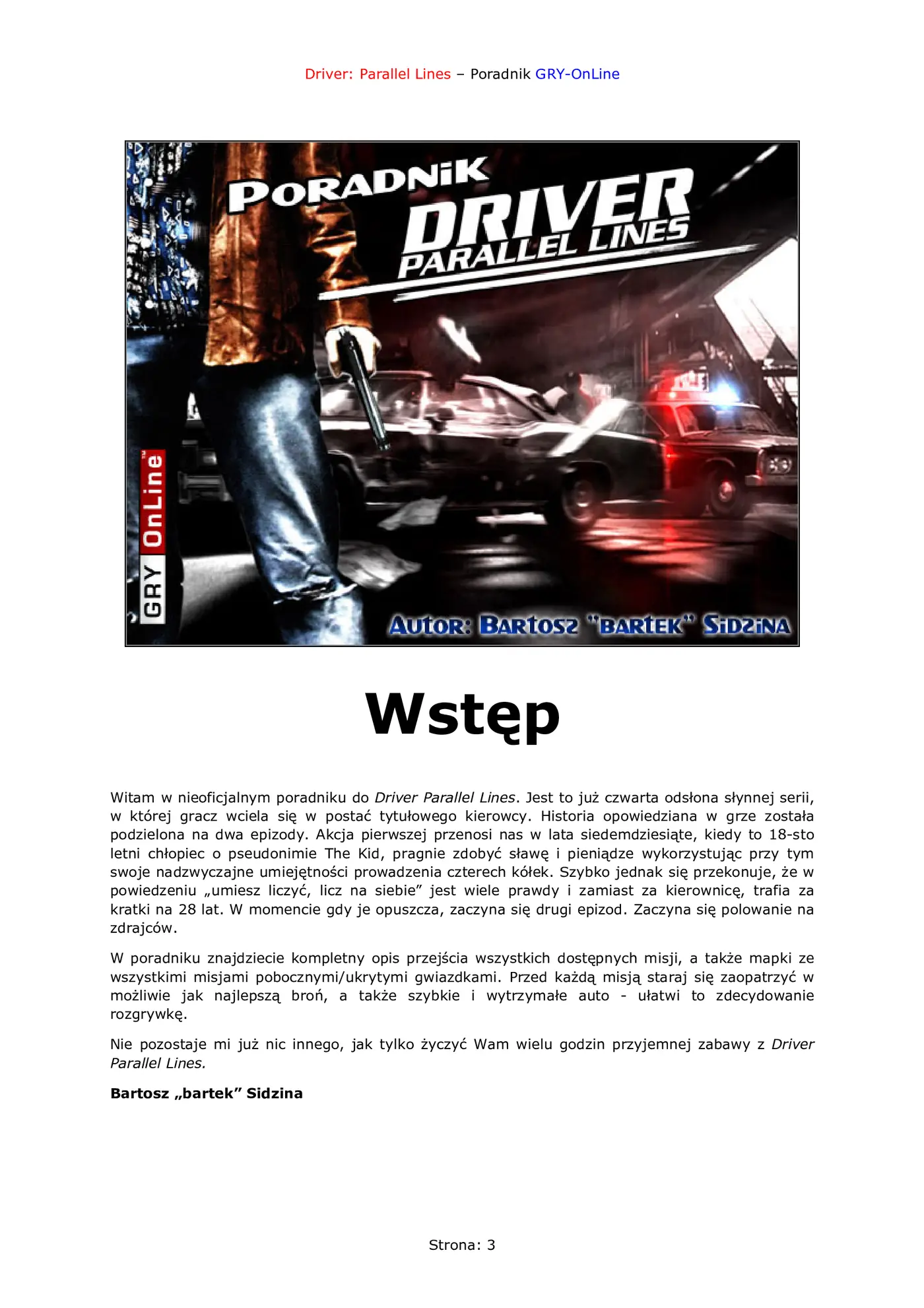 Fragment „Driver: Parallel Lines - poradnik do gry” — strona 4 z 8
