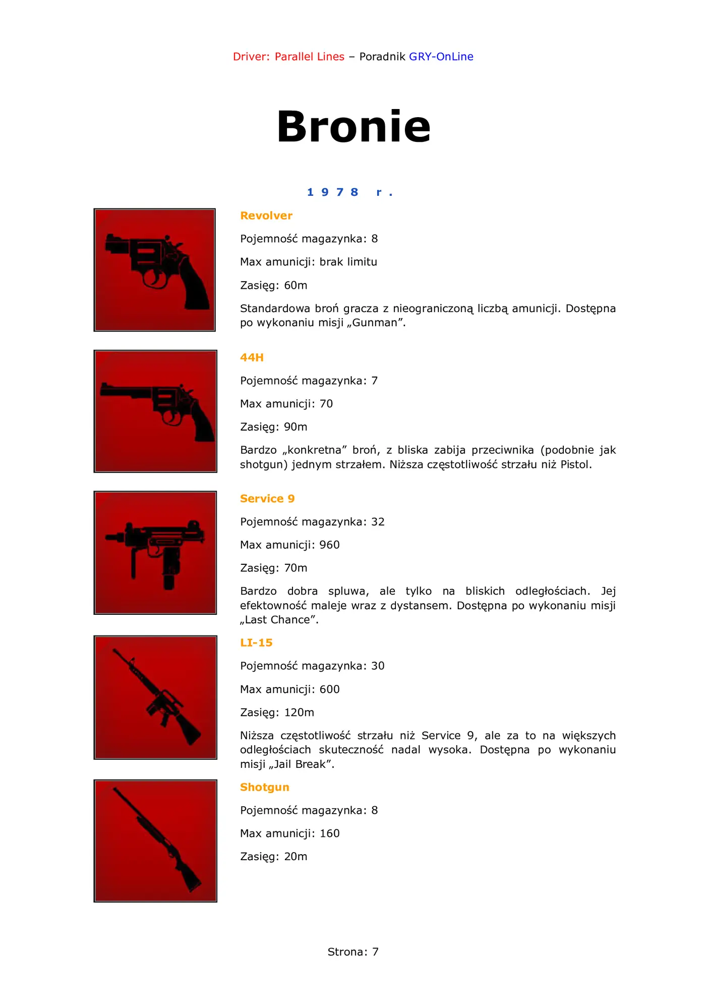 Fragment „Driver: Parallel Lines - poradnik do gry” — strona 8 z 8