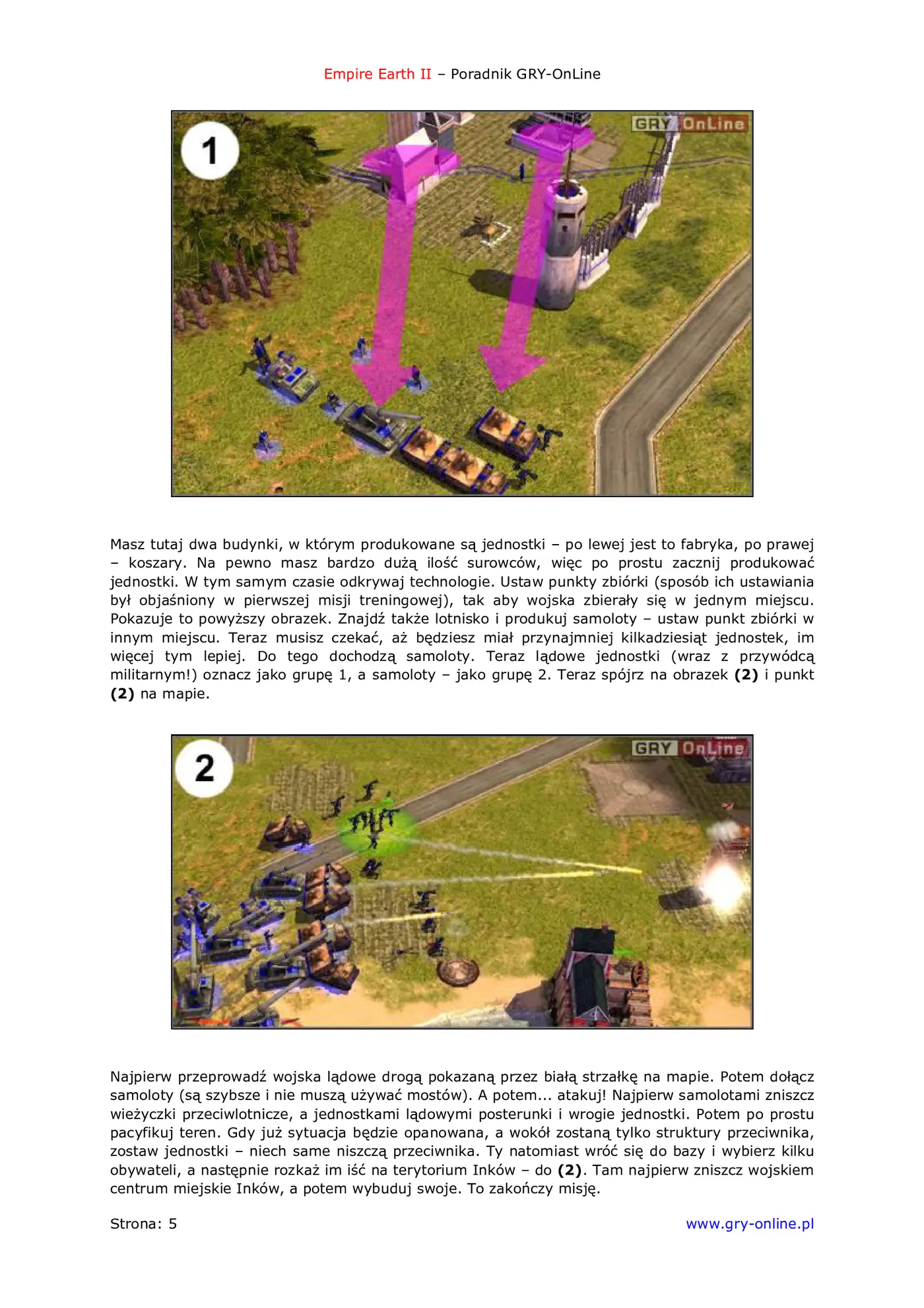 Fragment „Empire Earth II - poradnik do gry” — strona 6 z 8