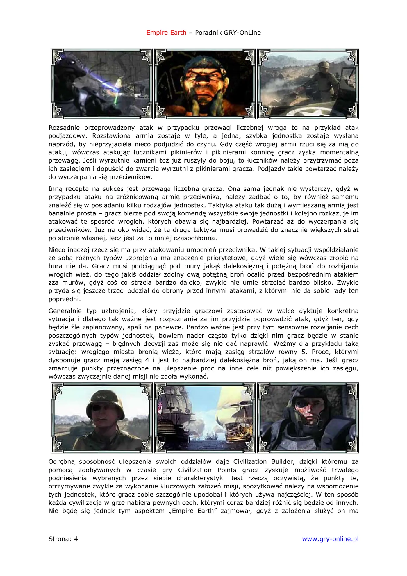 Fragment „Empire Earth - poradnik do gry” — strona 5 z 8