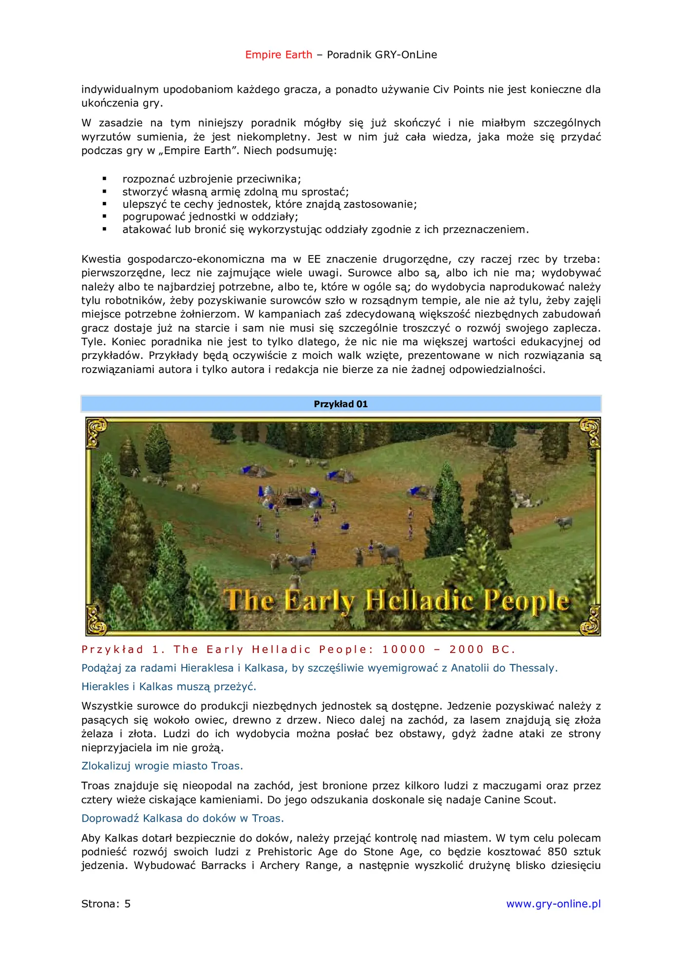 Fragment „Empire Earth - poradnik do gry” — strona 6 z 8
