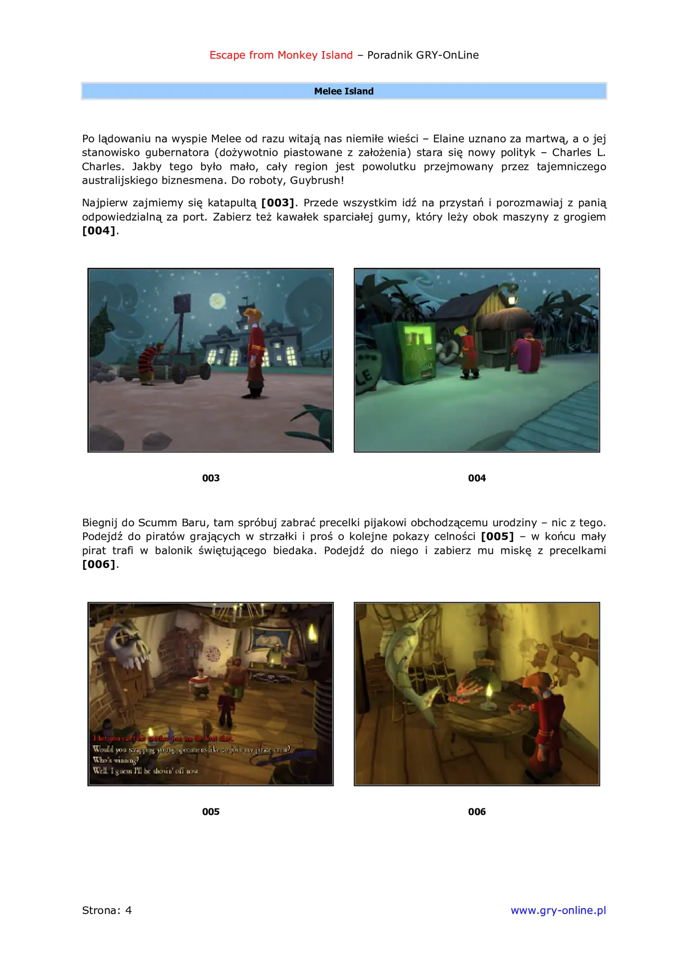Fragment „Escape from Monkey Island - poradnik do gry” — strona 5 z 8