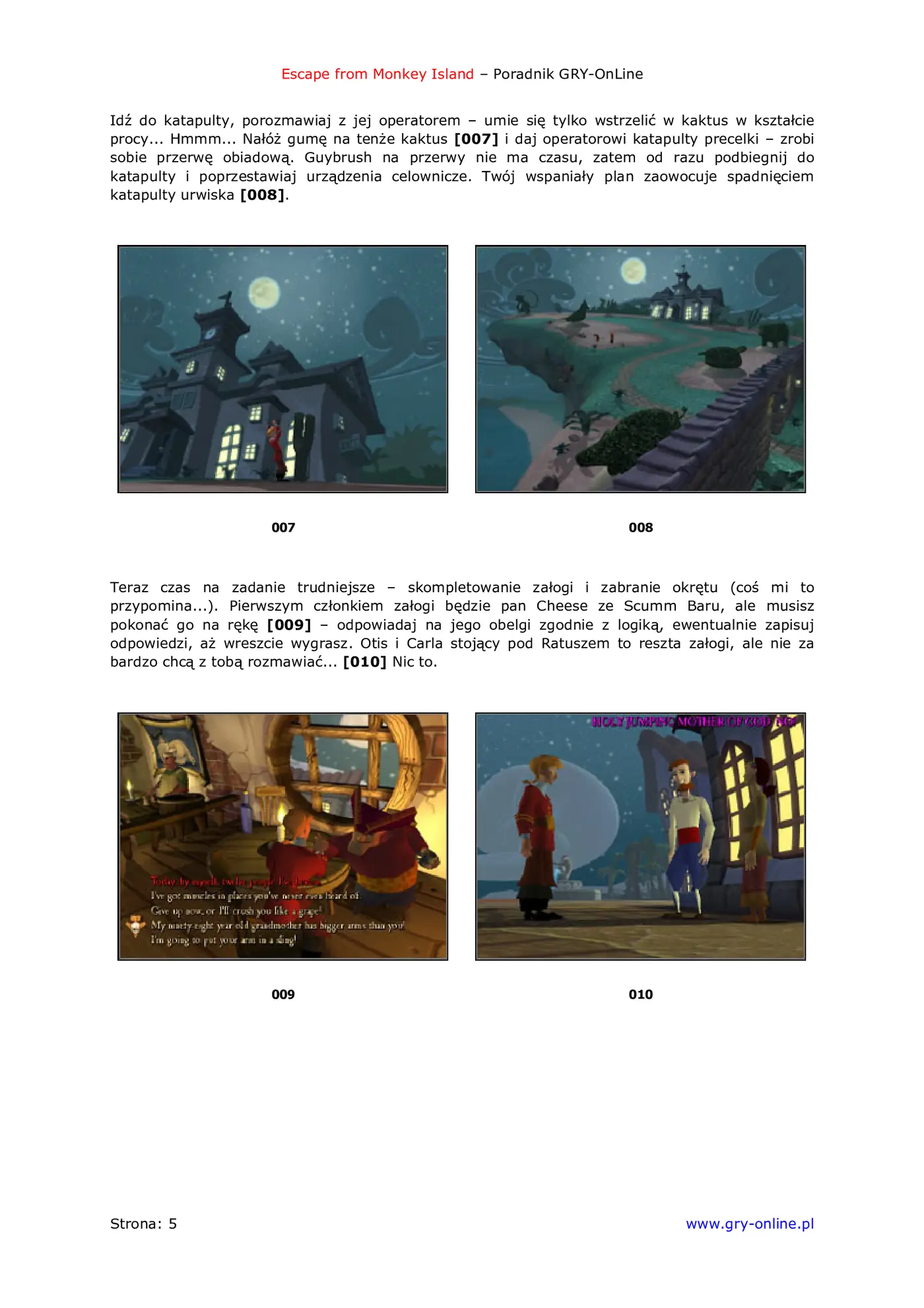 Fragment „Escape from Monkey Island - poradnik do gry” — strona 6 z 8