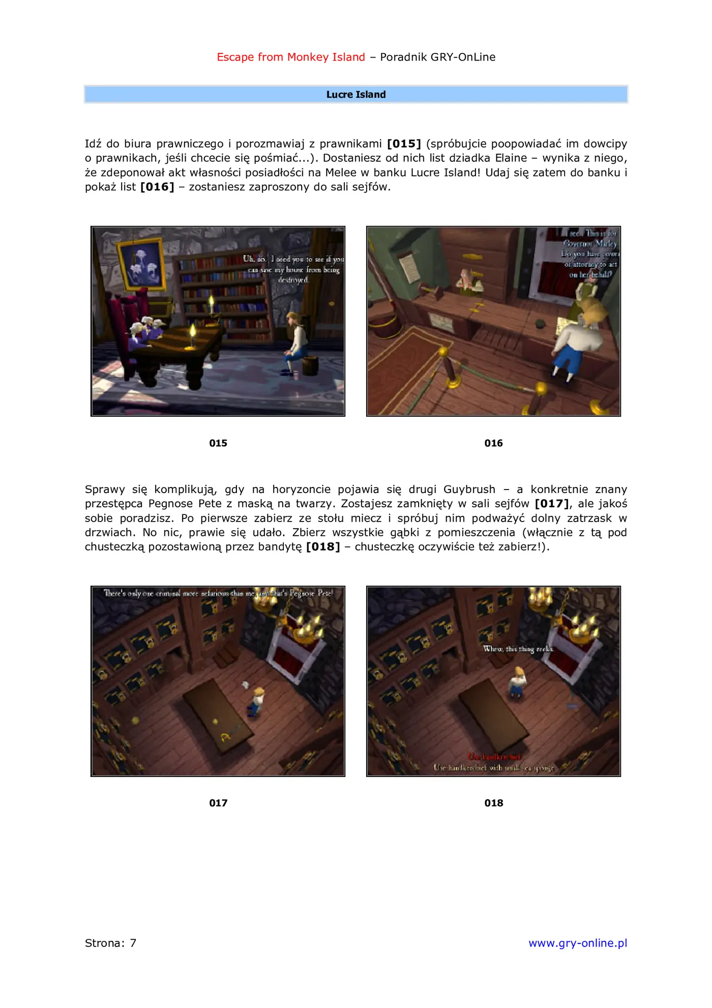 Fragment „Escape from Monkey Island - poradnik do gry” — strona 8 z 8