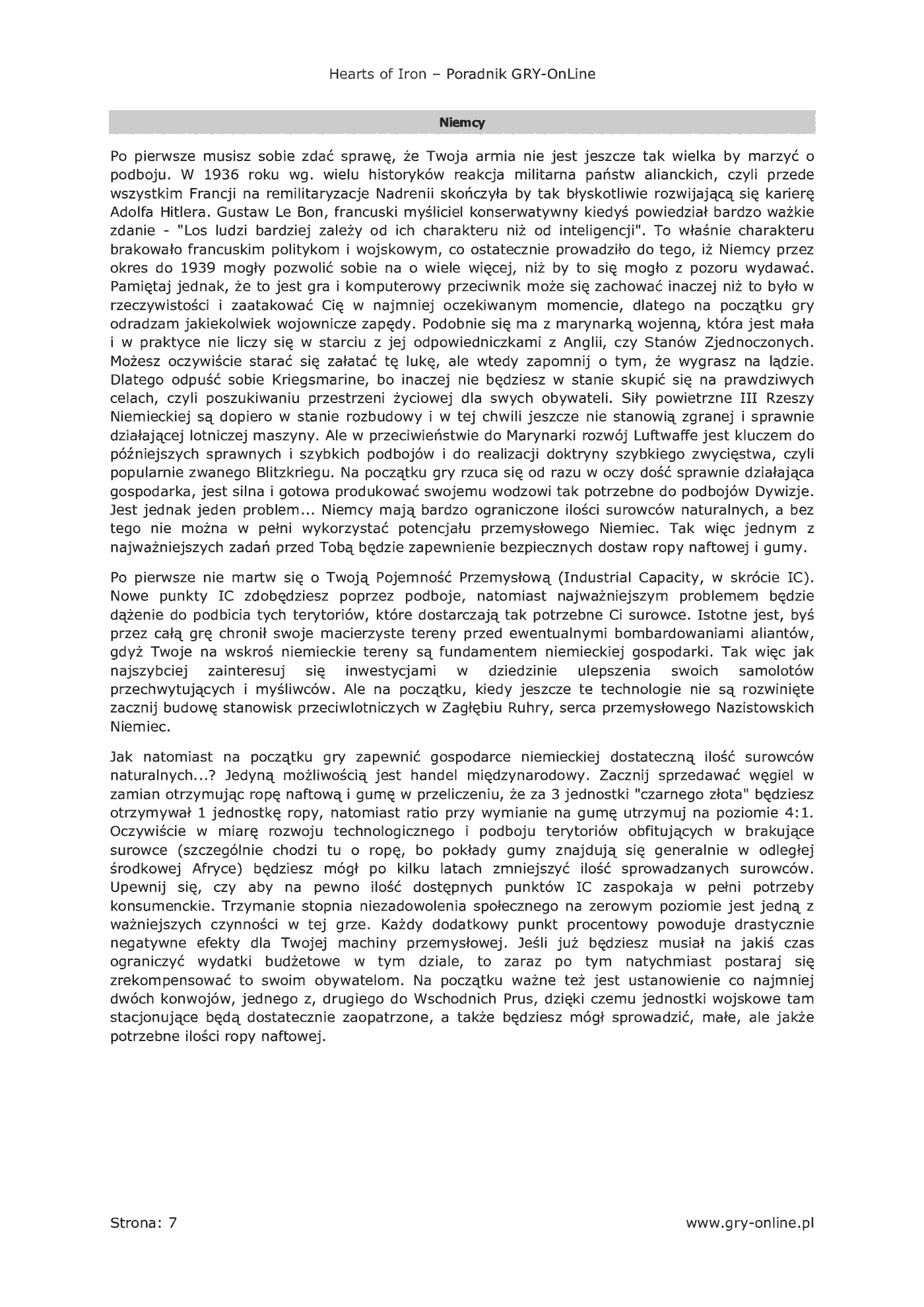 Fragment „Europa Universalis: II Wojna Światowa - poradnik do gry” — strona 8 z 8