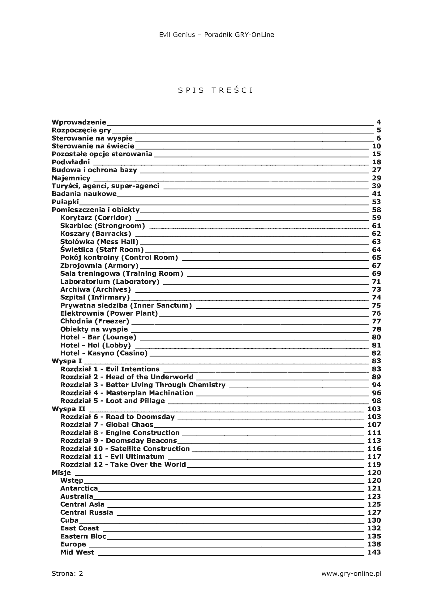 Fragment „Evil Genius - poradnik do gry” — strona 3 z 8