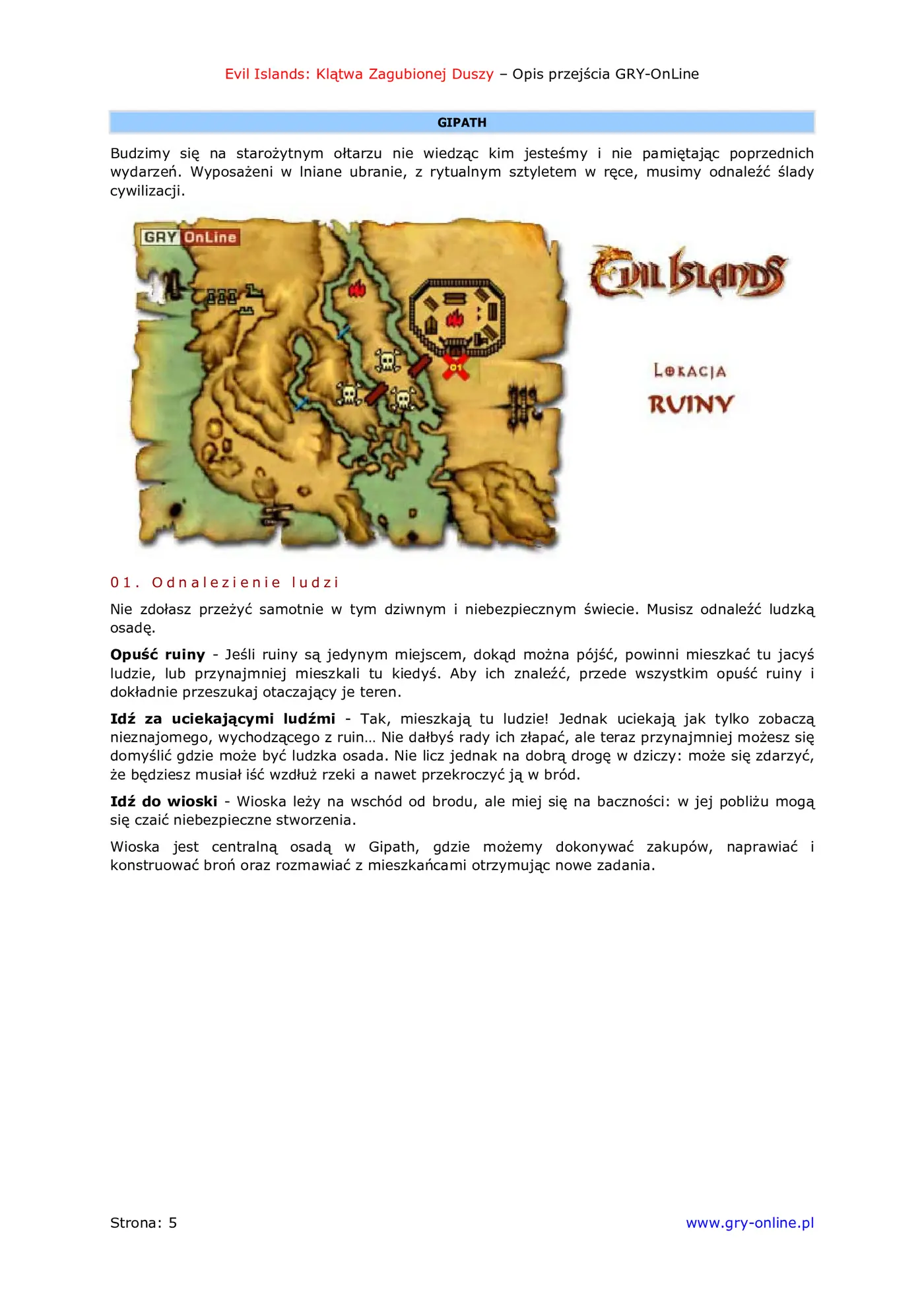 Fragment „Evil Islands: Klątwa Zagubionej Duszy - poradnik do gry” — strona 6 z 8