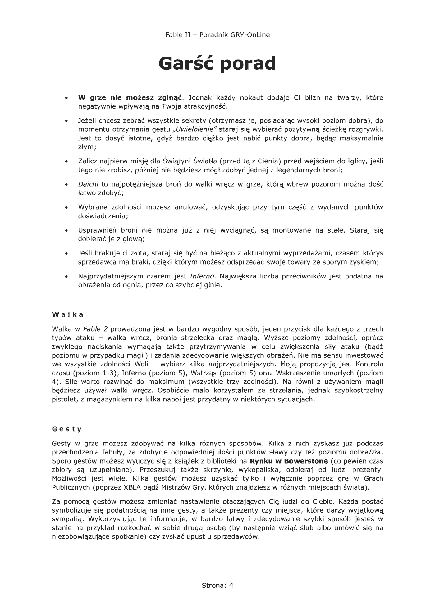Fragment „Fable II - poradnik, opis przejścia, sekrety” — strona 5 z 8