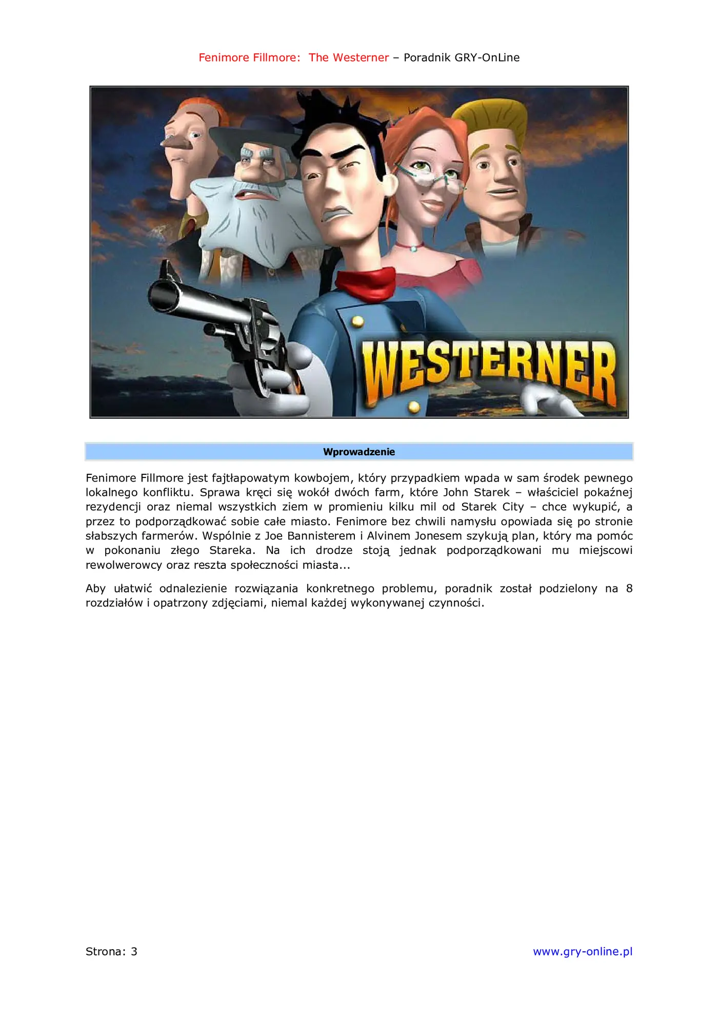 Fragment „Fenimore Fillmore: The Westerner - poradnik do gry” — strona 4 z 8