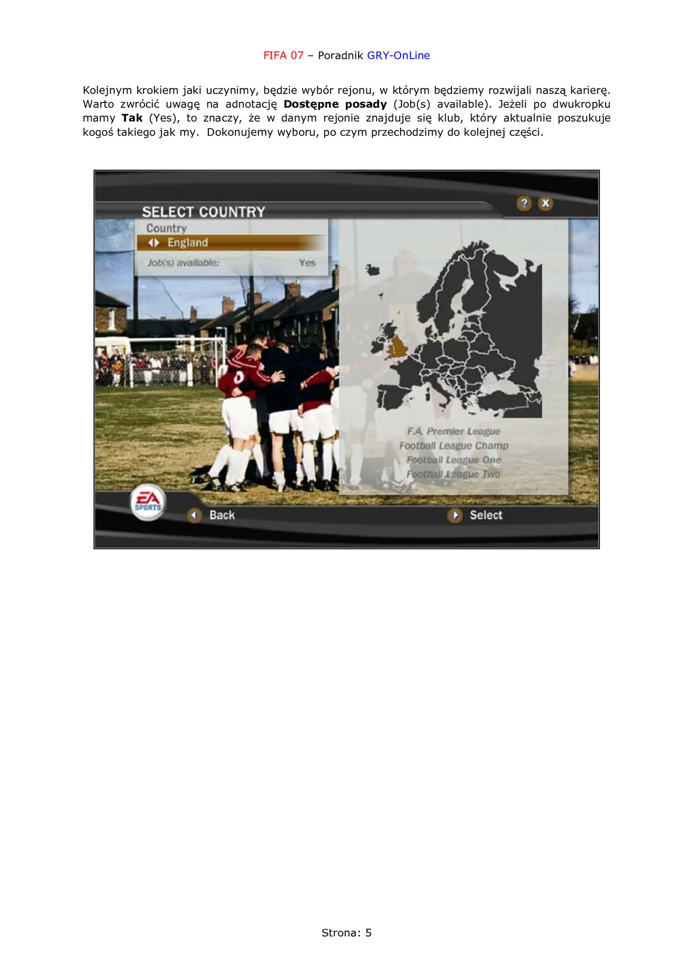 Fragment „FIFA 07 - poradnik do gry” — strona 6 z 8