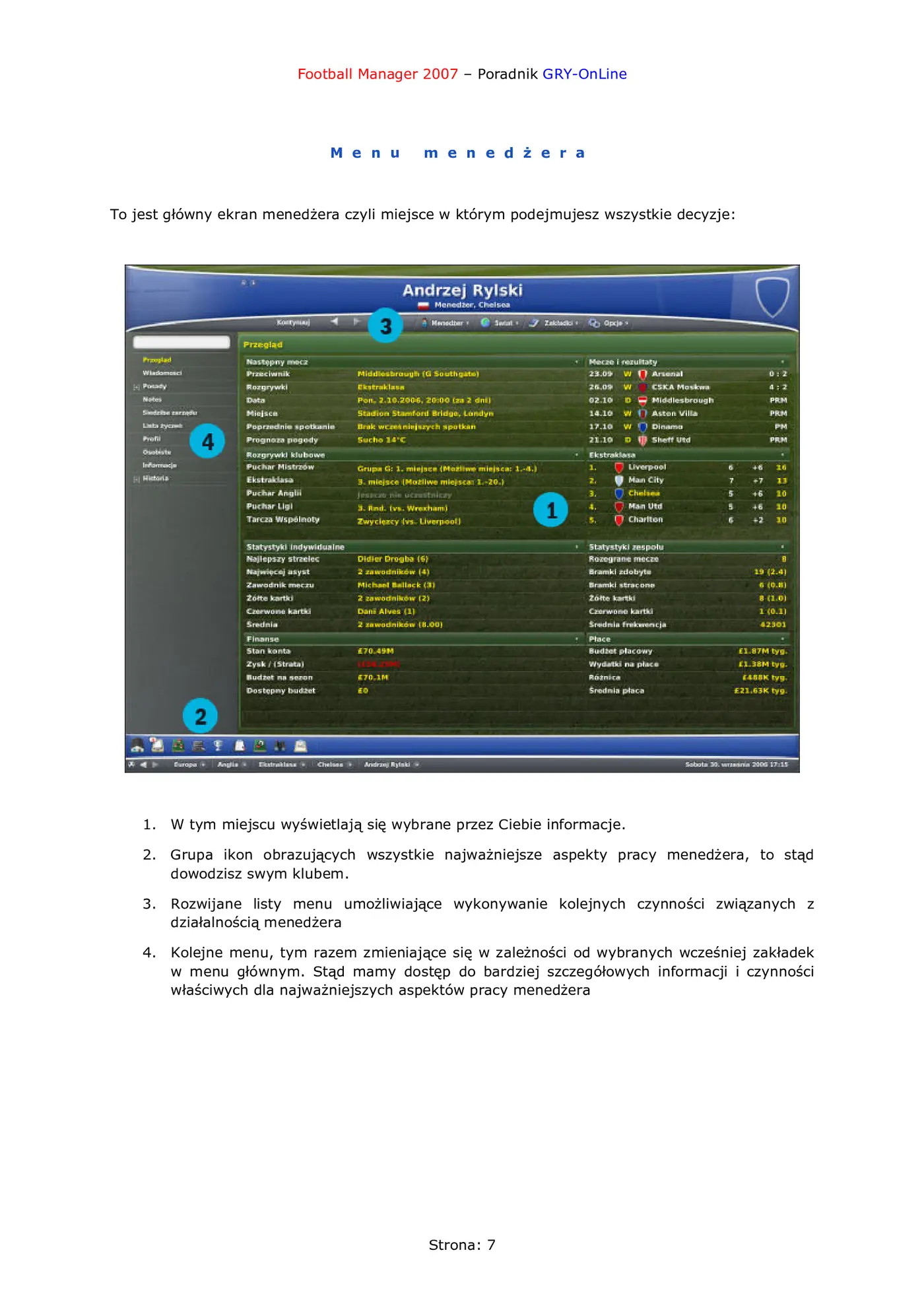 Fragment „Football Manager 2007 - poradnik do gry” — strona 8 z 8