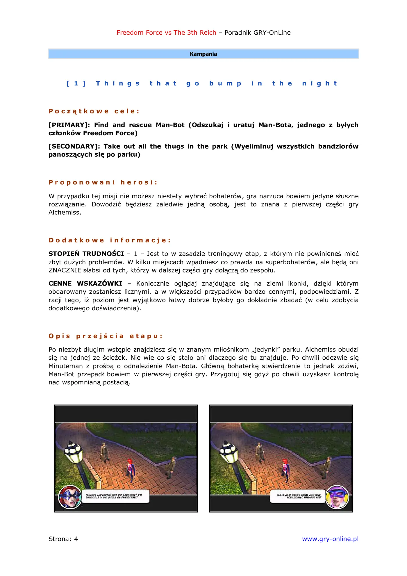 Fragment „Freedom Force vs the 3rd Reich - poradnik do gry” — strona 5 z 8