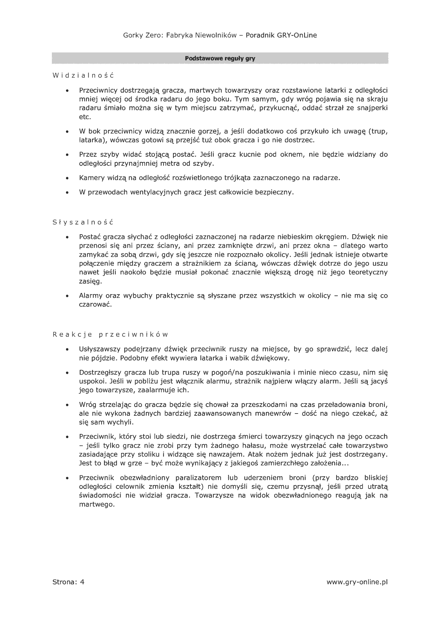 Fragment „Gorky Zero: Fabryka Niewolników - poradnik do gry” — strona 5 z 8