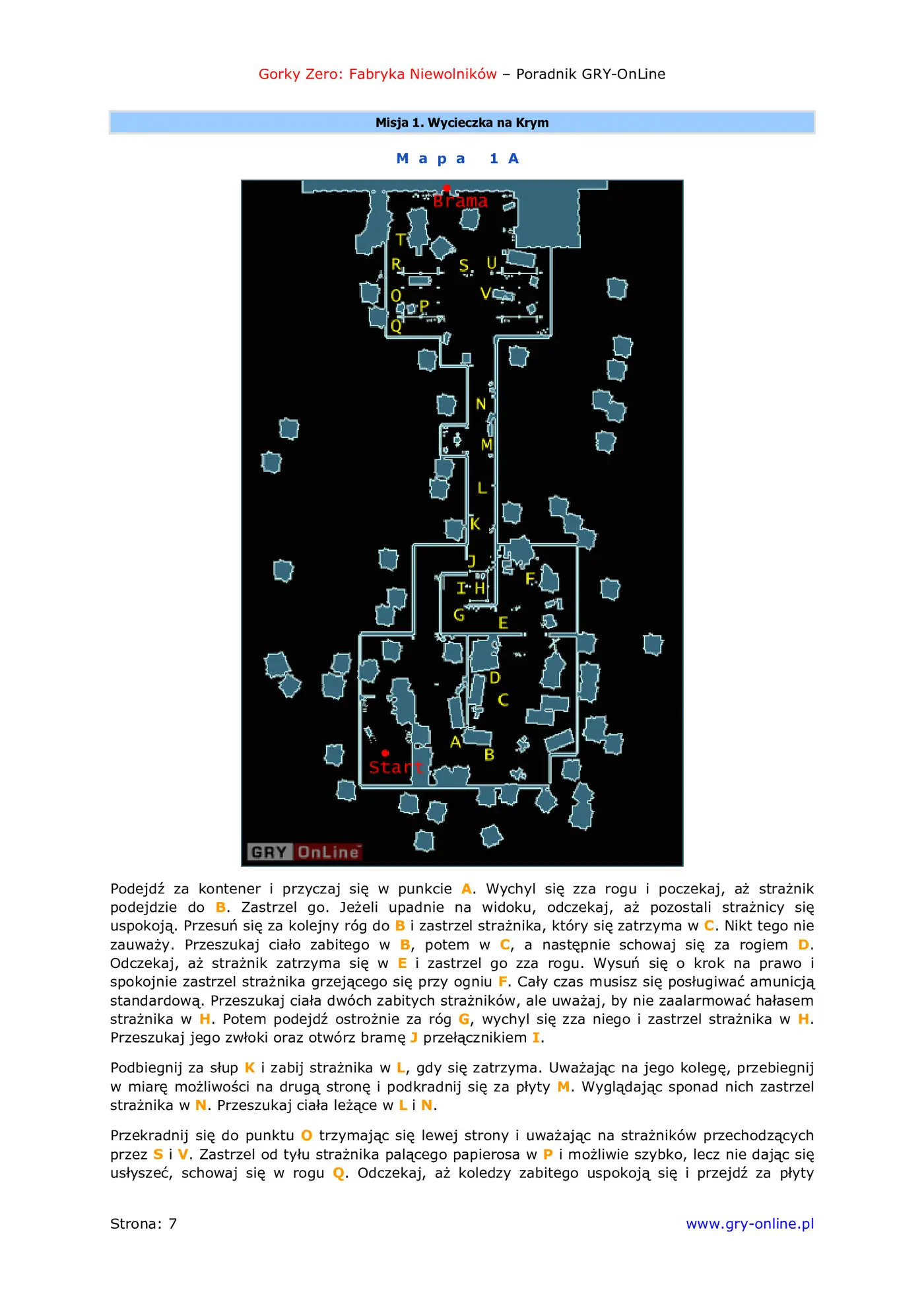 Fragment „Gorky Zero: Fabryka Niewolników - poradnik do gry” — strona 8 z 8