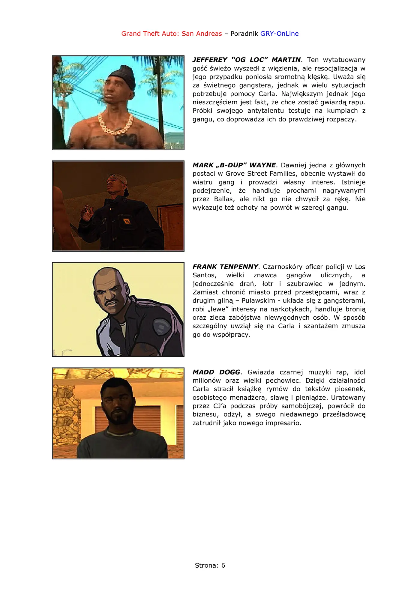 Fragment „Grand Theft Auto: San Andreas - poradnik do gry” — strona 7 z 8