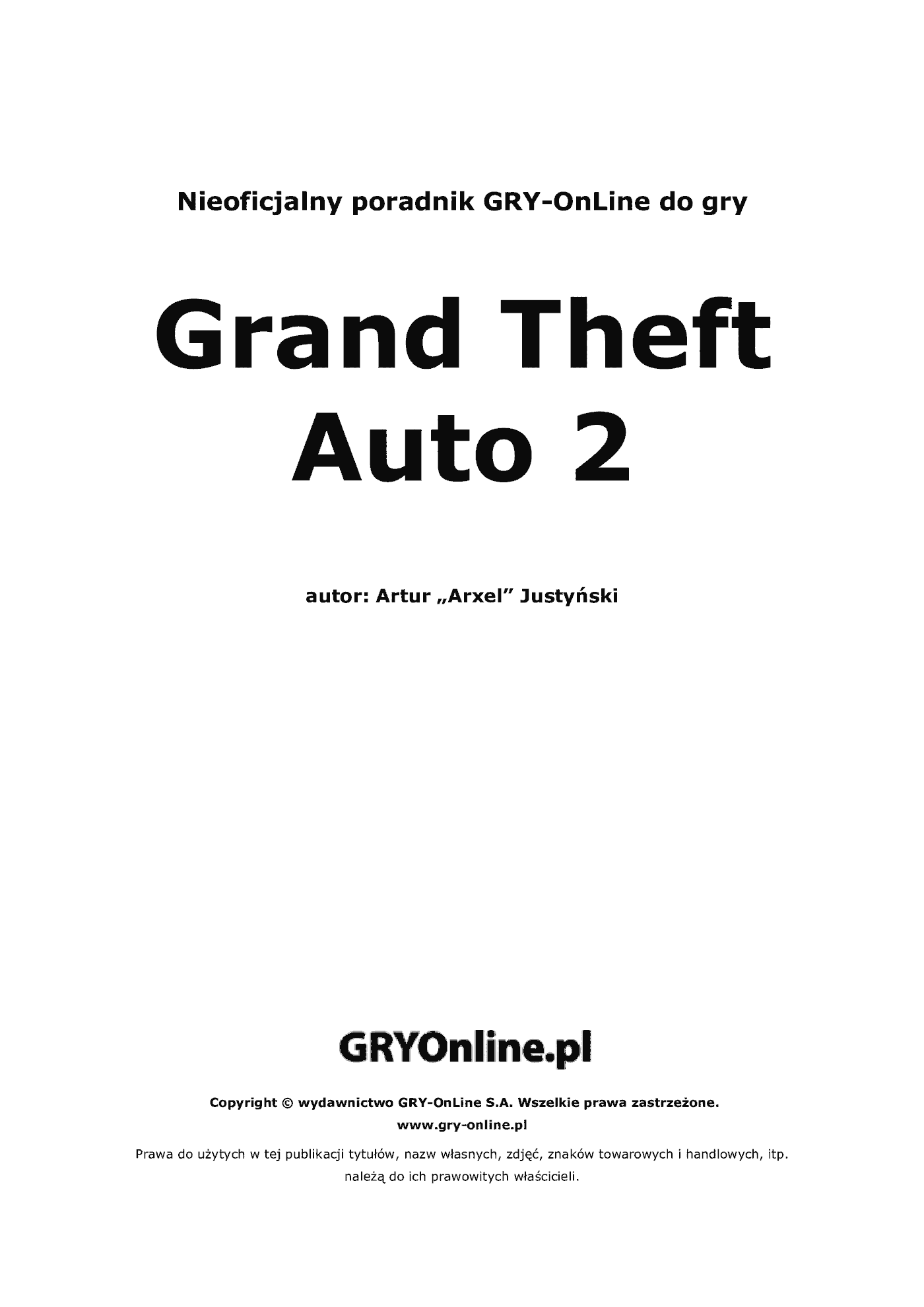 Fragment „GTA 2 - poradnik do gry” — strona 2 z 8