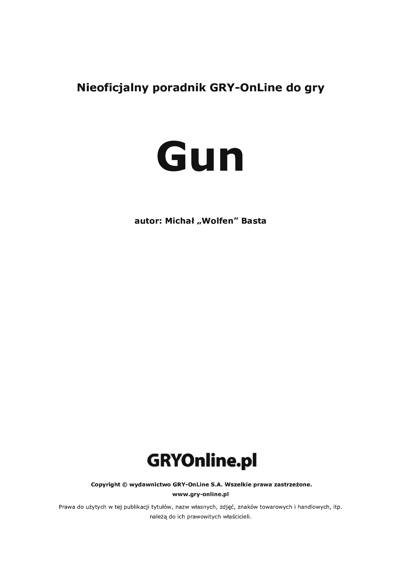 Fragment „Gun - poradnik do gry” — strona 2 z 8
