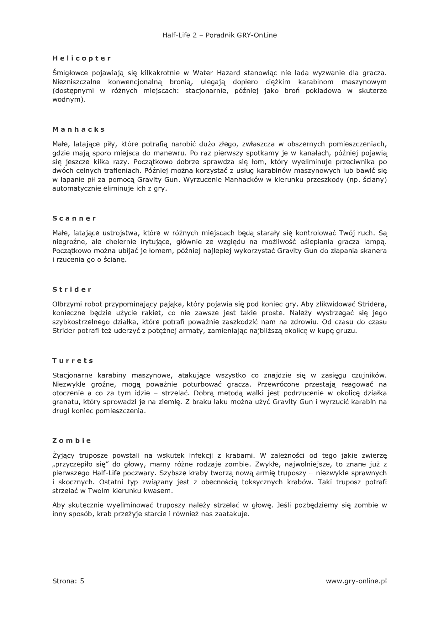 Fragment „Half-Life 2 - poradnik do gry” — strona 6 z 8