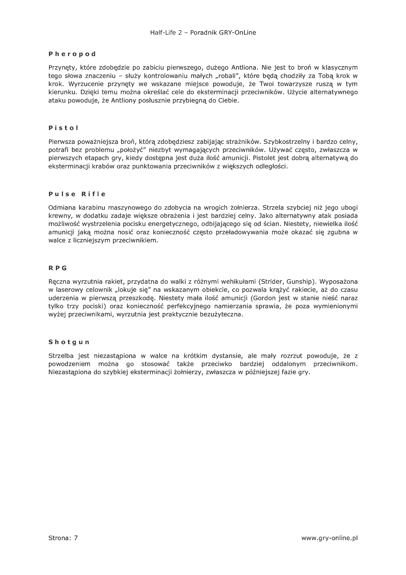 Fragment „Half-Life 2 - poradnik do gry” — strona 8 z 8