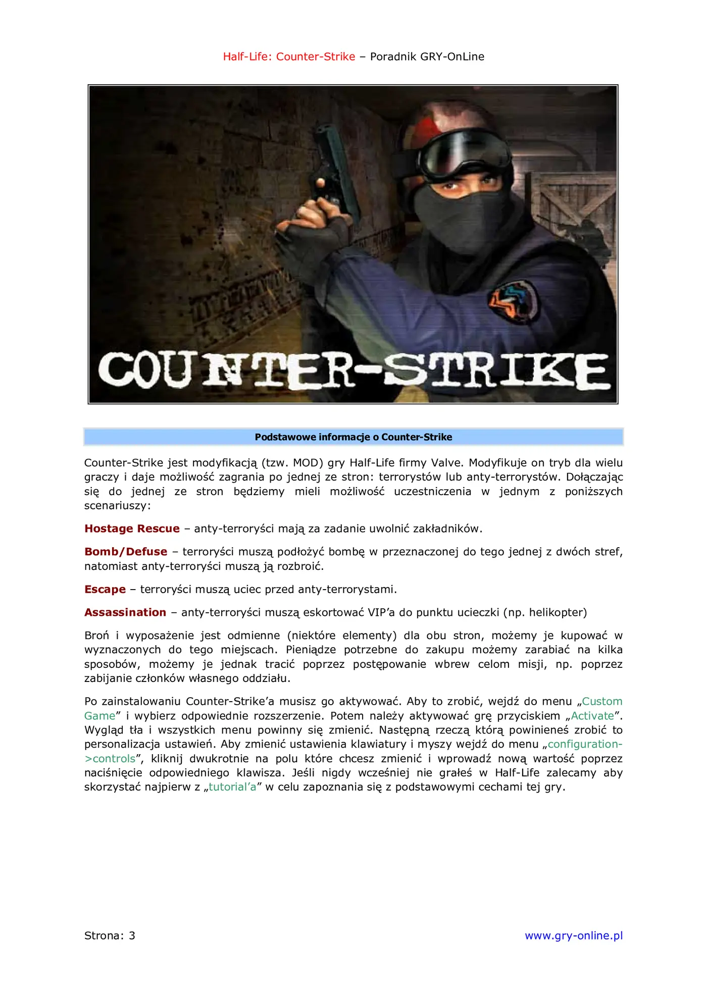 Fragment „Half-Life: Counter-Strike - poradnik do gry” — strona 4 z 8