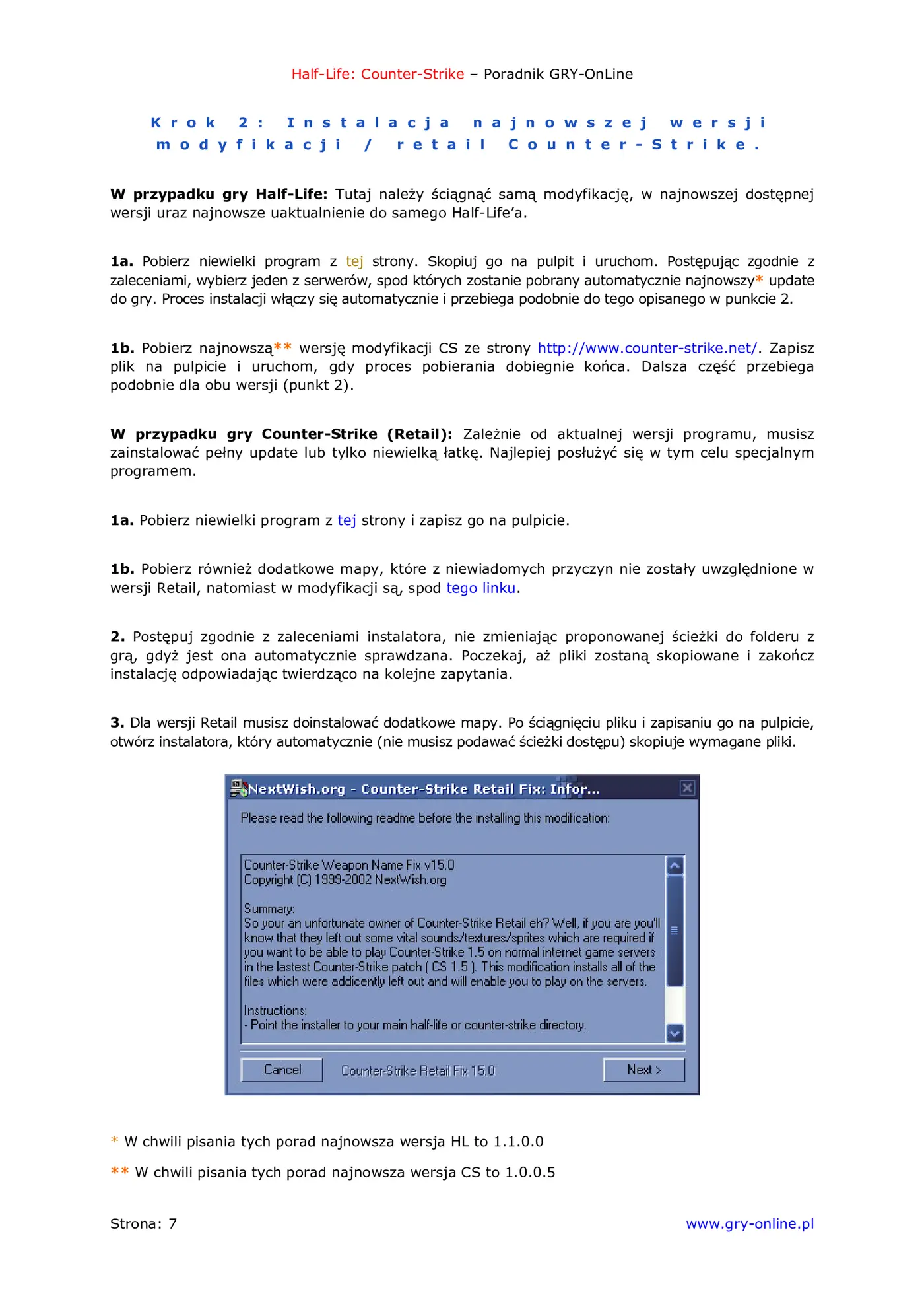 Fragment „Half-Life: Counter-Strike - poradnik do gry” — strona 8 z 8