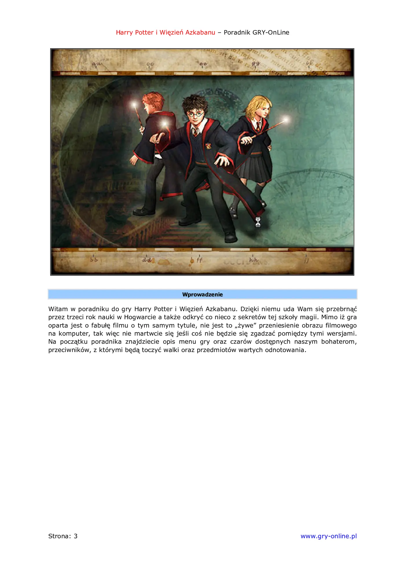 Fragment „Harry Potter i Więzień Azkabanu - poradnik do gry” — strona 4 z 8